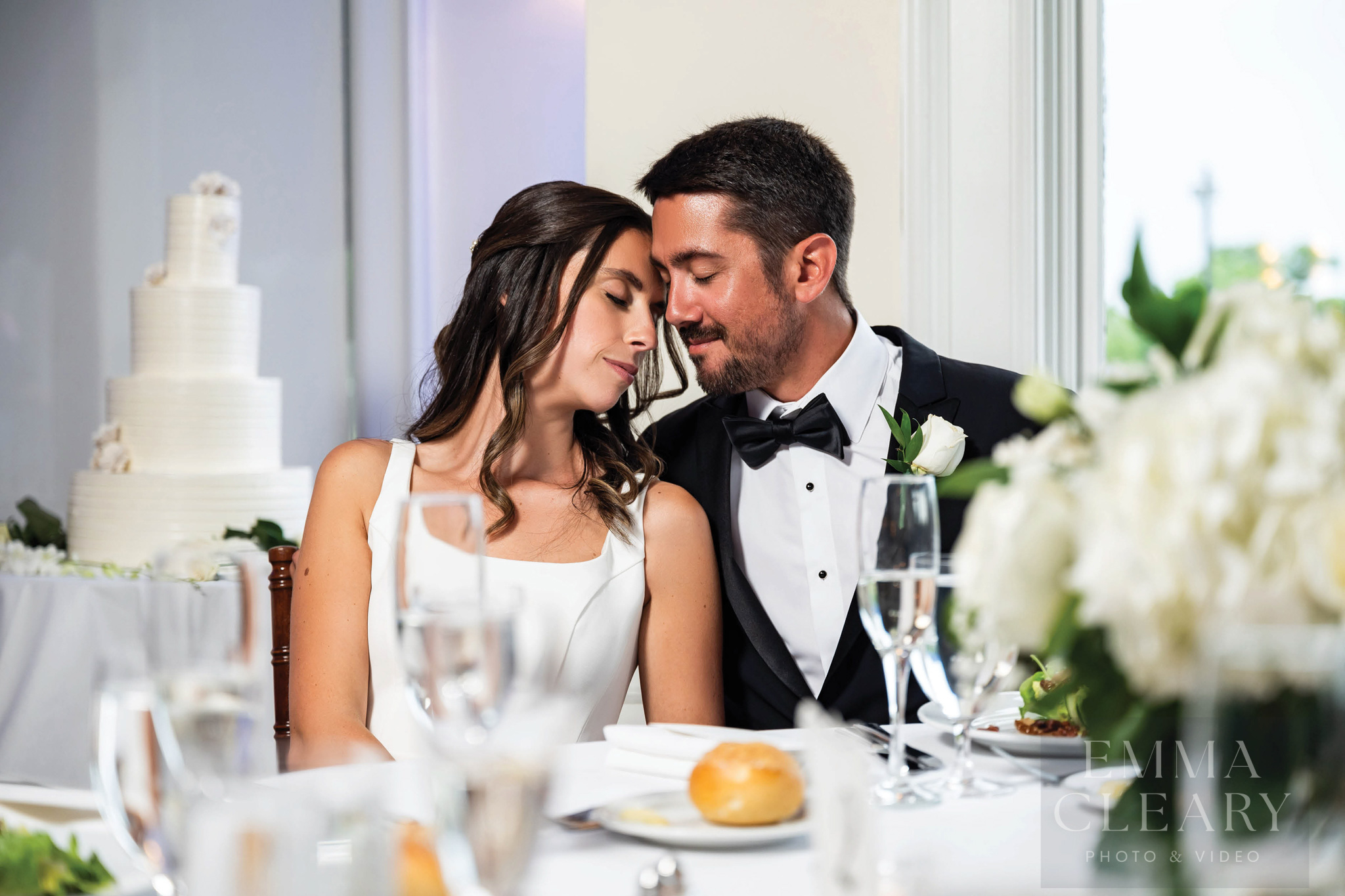 Wedding photo of the couple