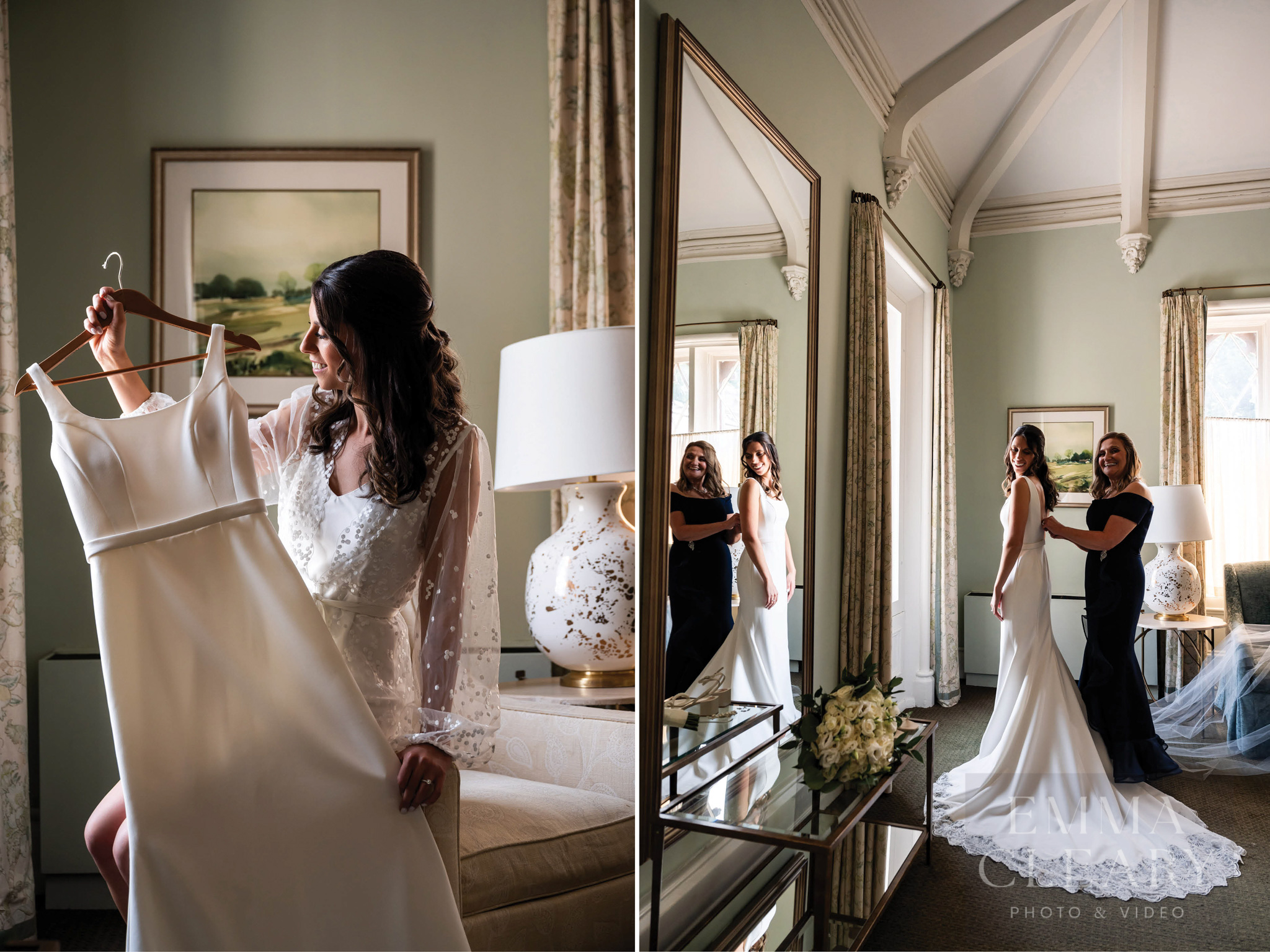Bride and wedding dress