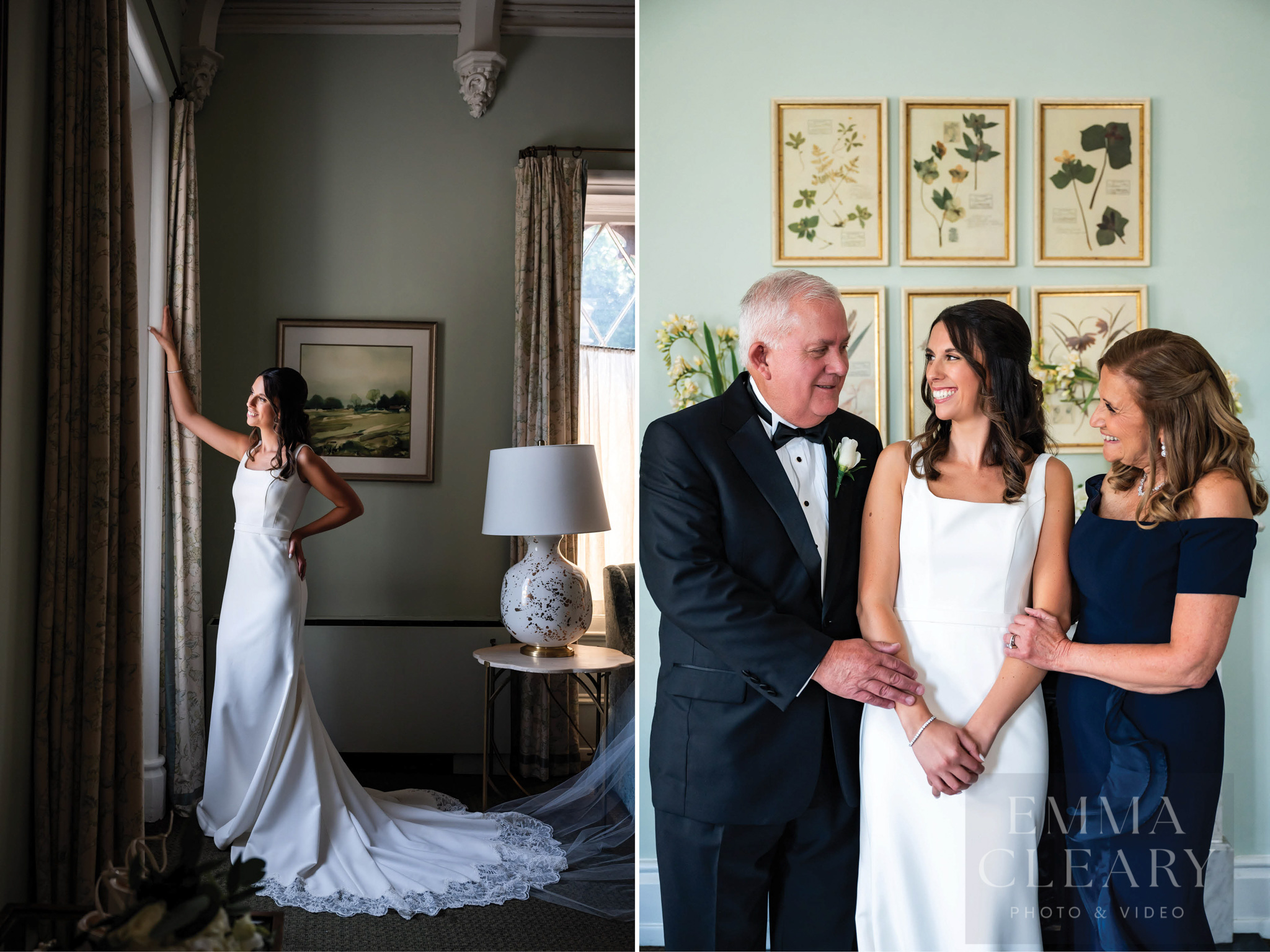 Portrait of the bride and parents