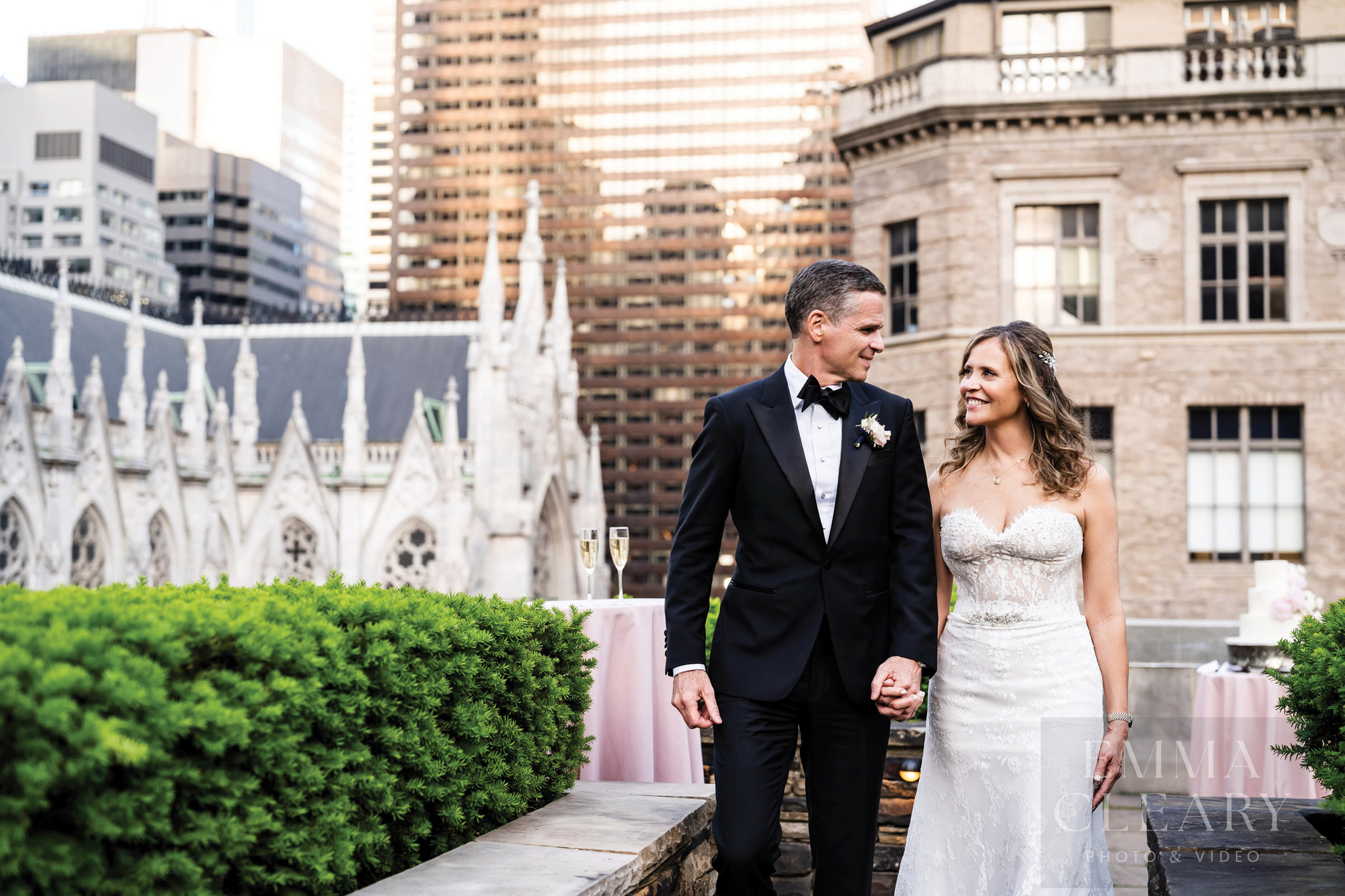 Wedding photo of the couple