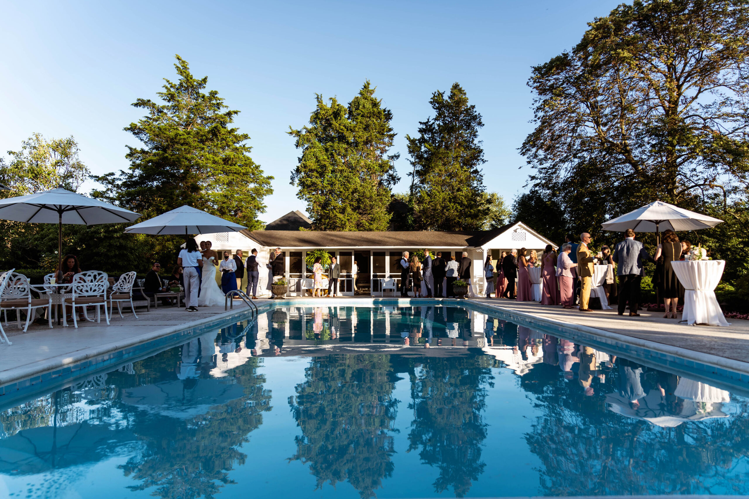 Poolside cocktail hour