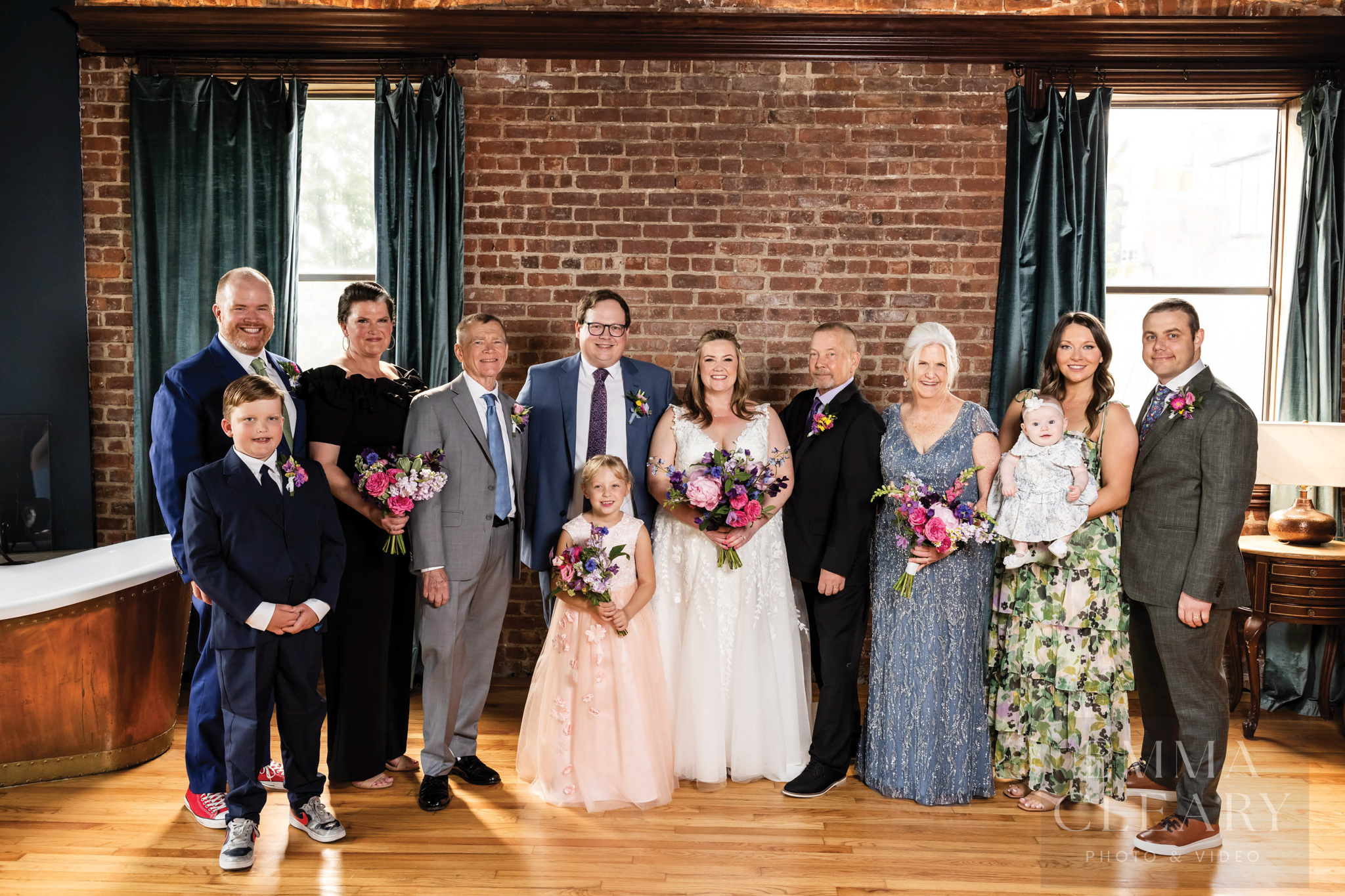 Group wedding portrait
