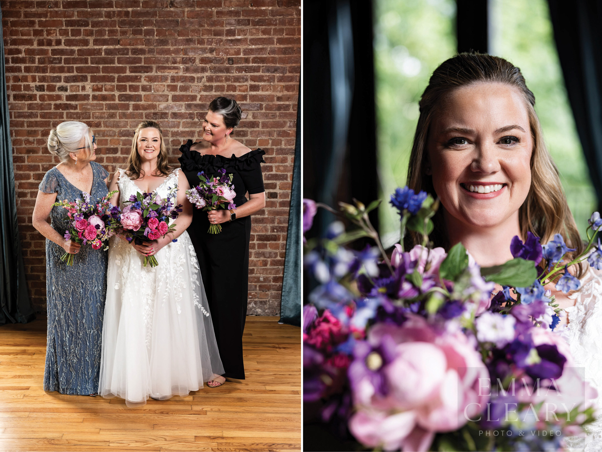 Portrait of the bride and mothers