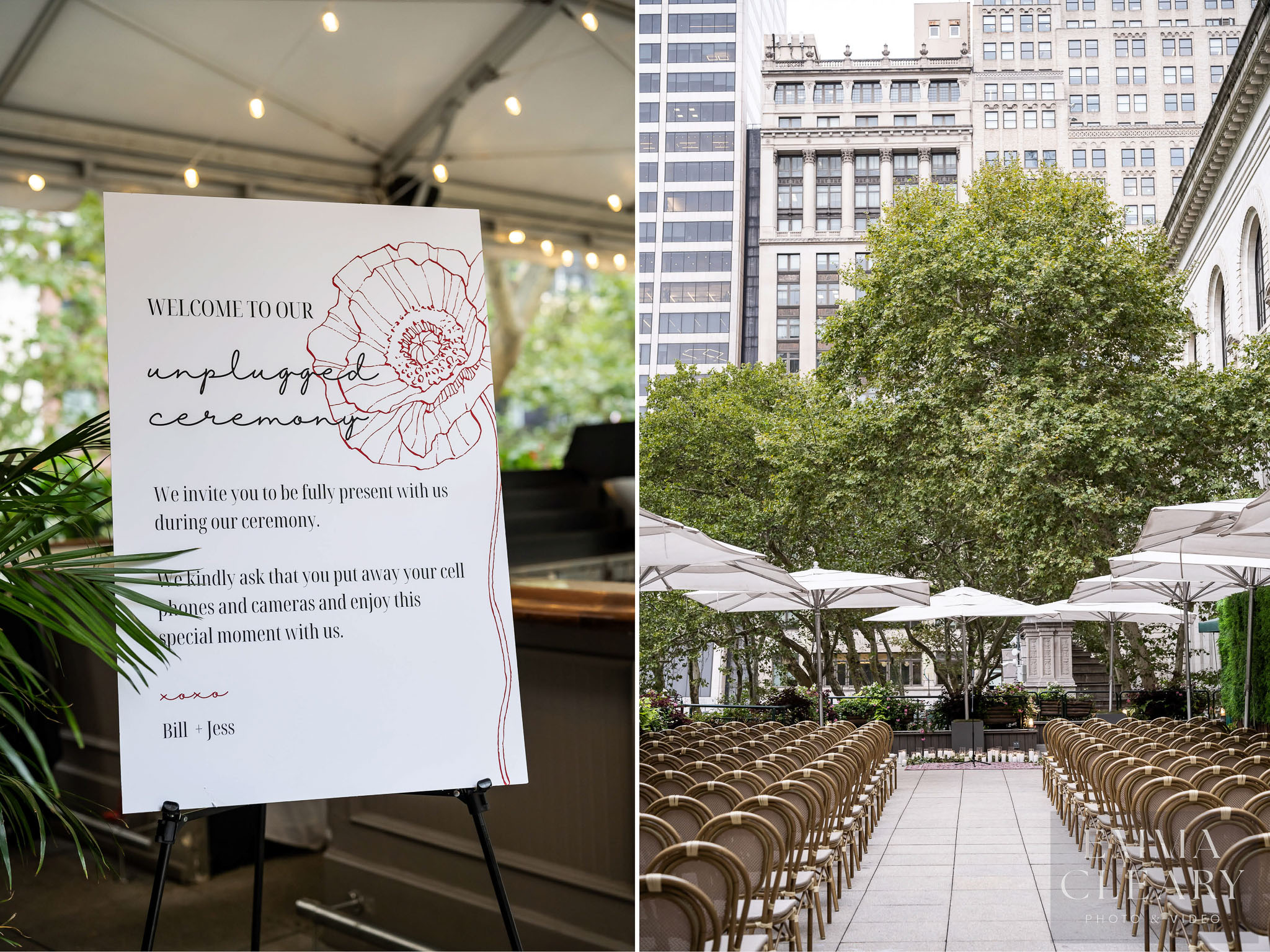 Unplugged ceremony
