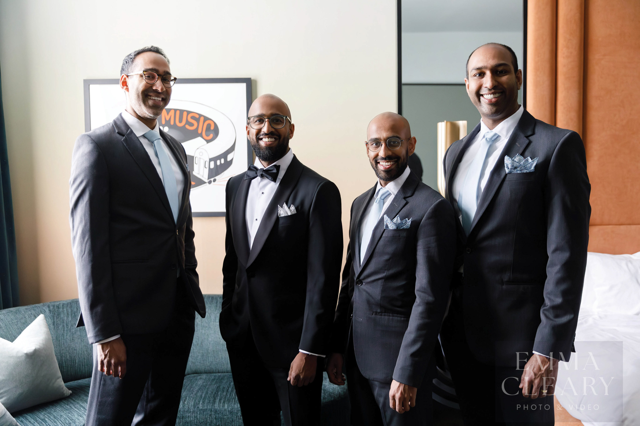 Groom and groomsmen