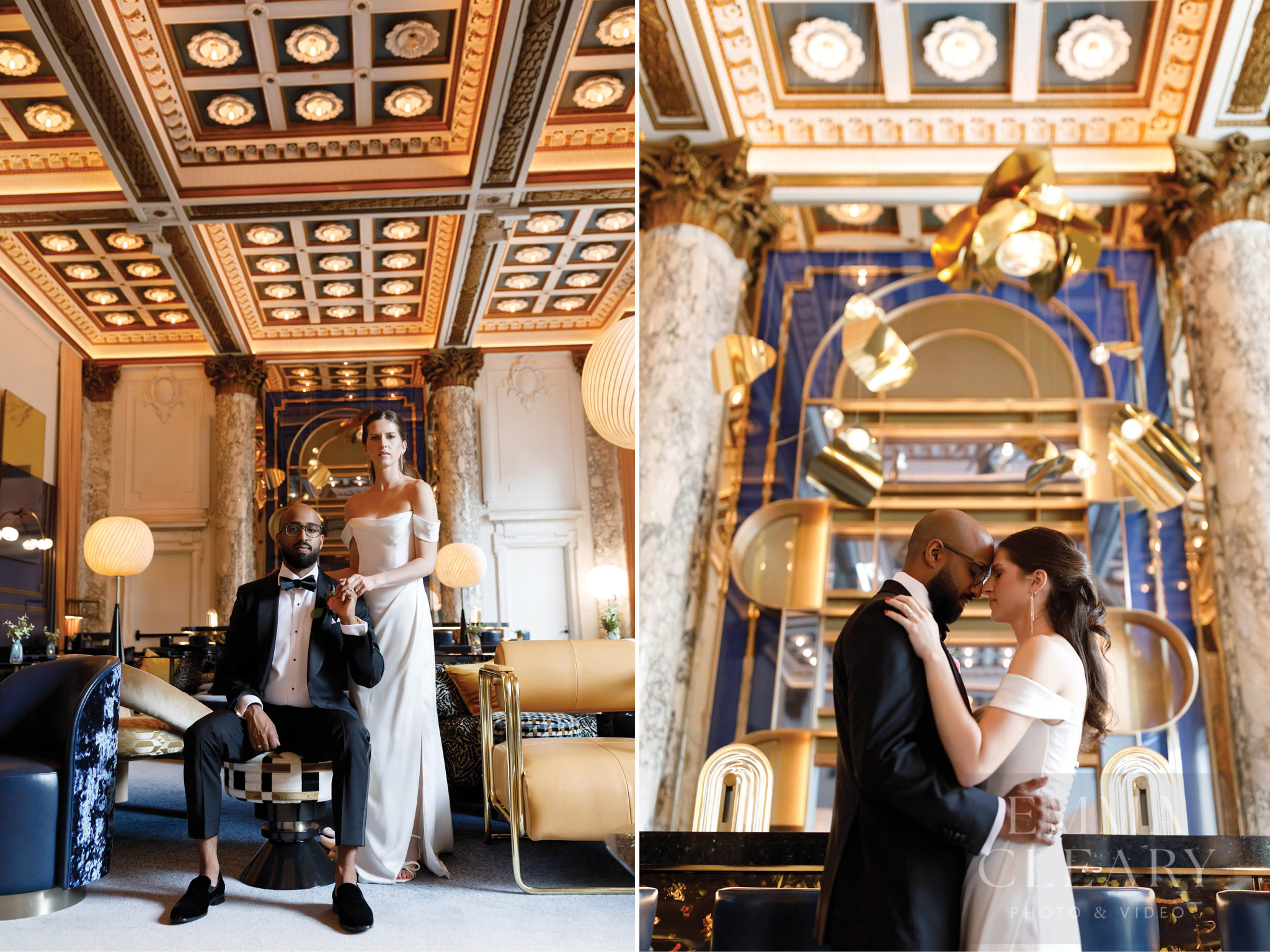 Wedding photo of the couple