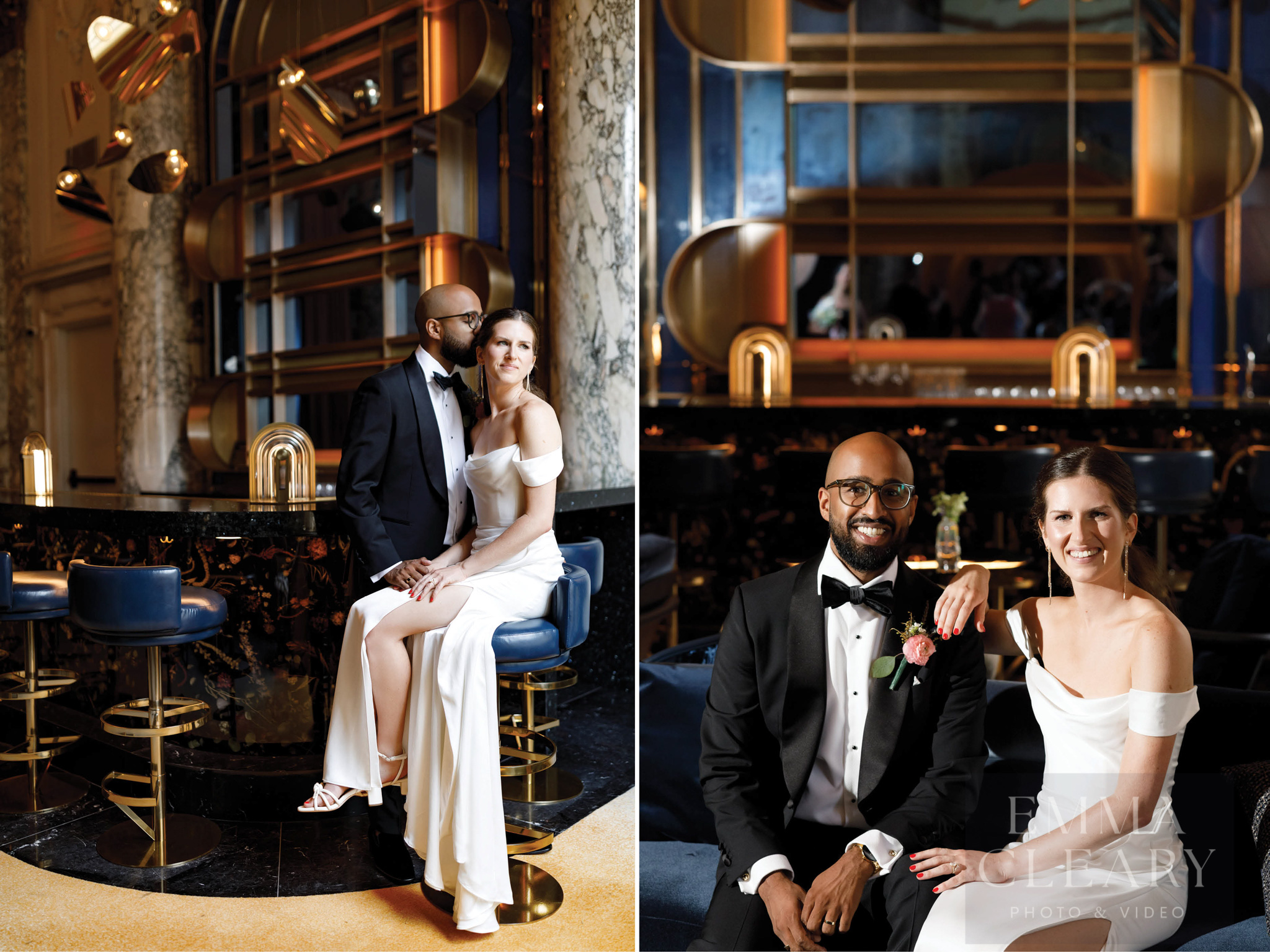 Wedding portrait of a couple