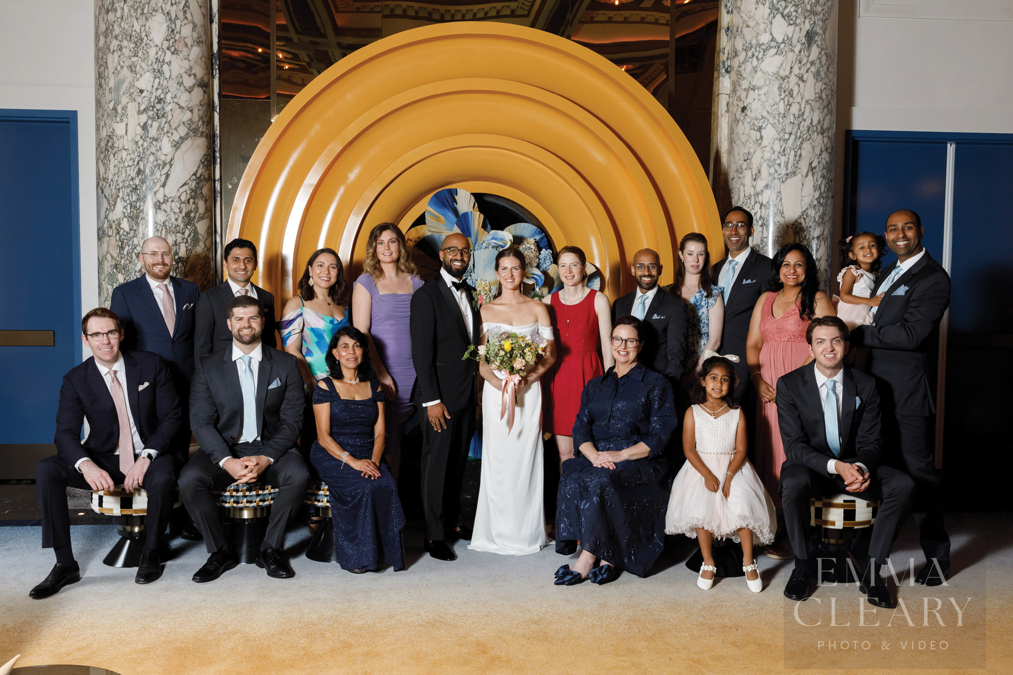 Group wedding portrait