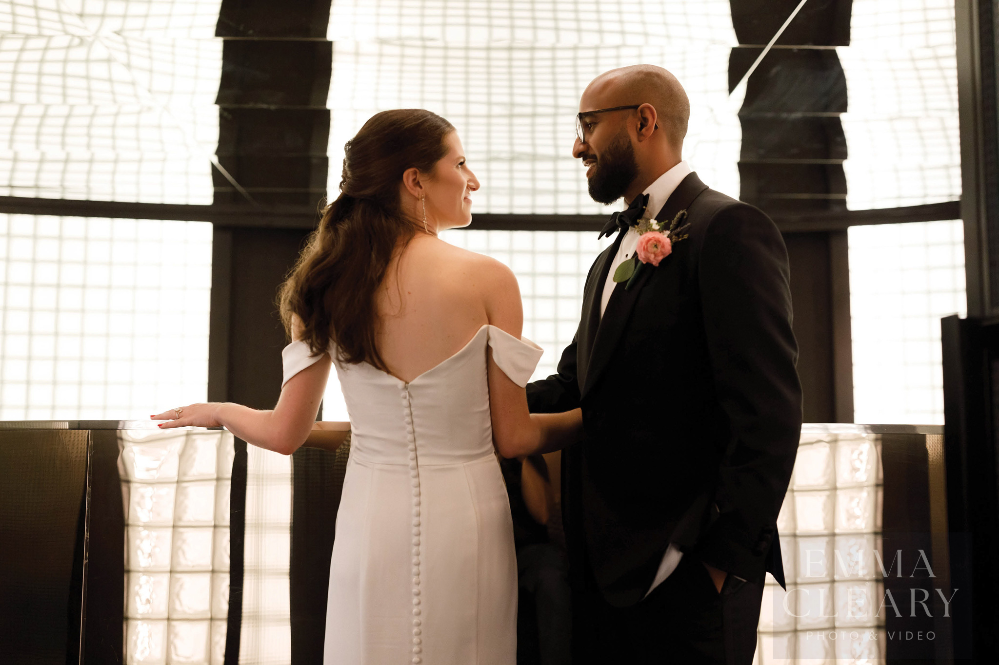 Wedding photo of the couple