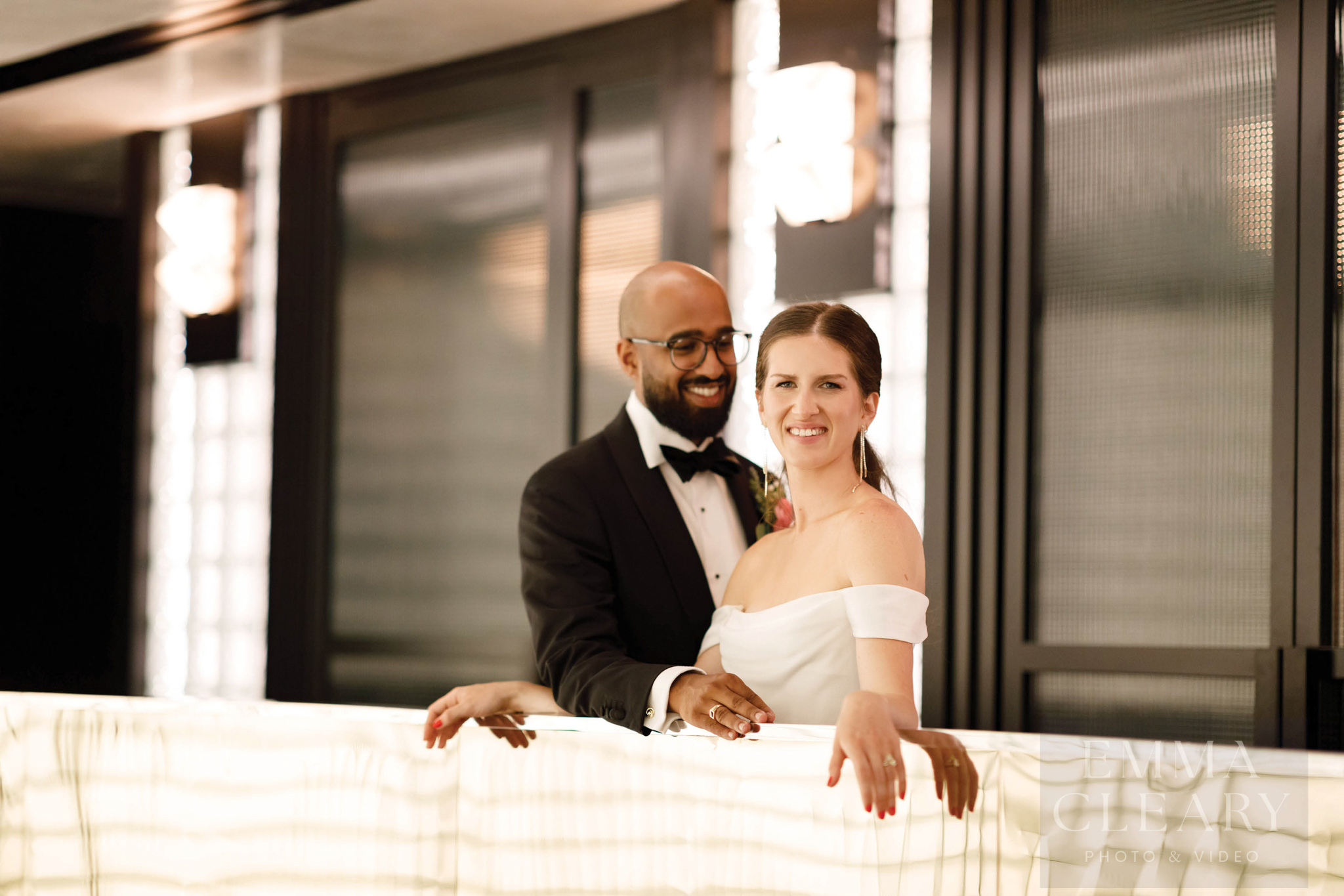 Wedding portrait of a couple