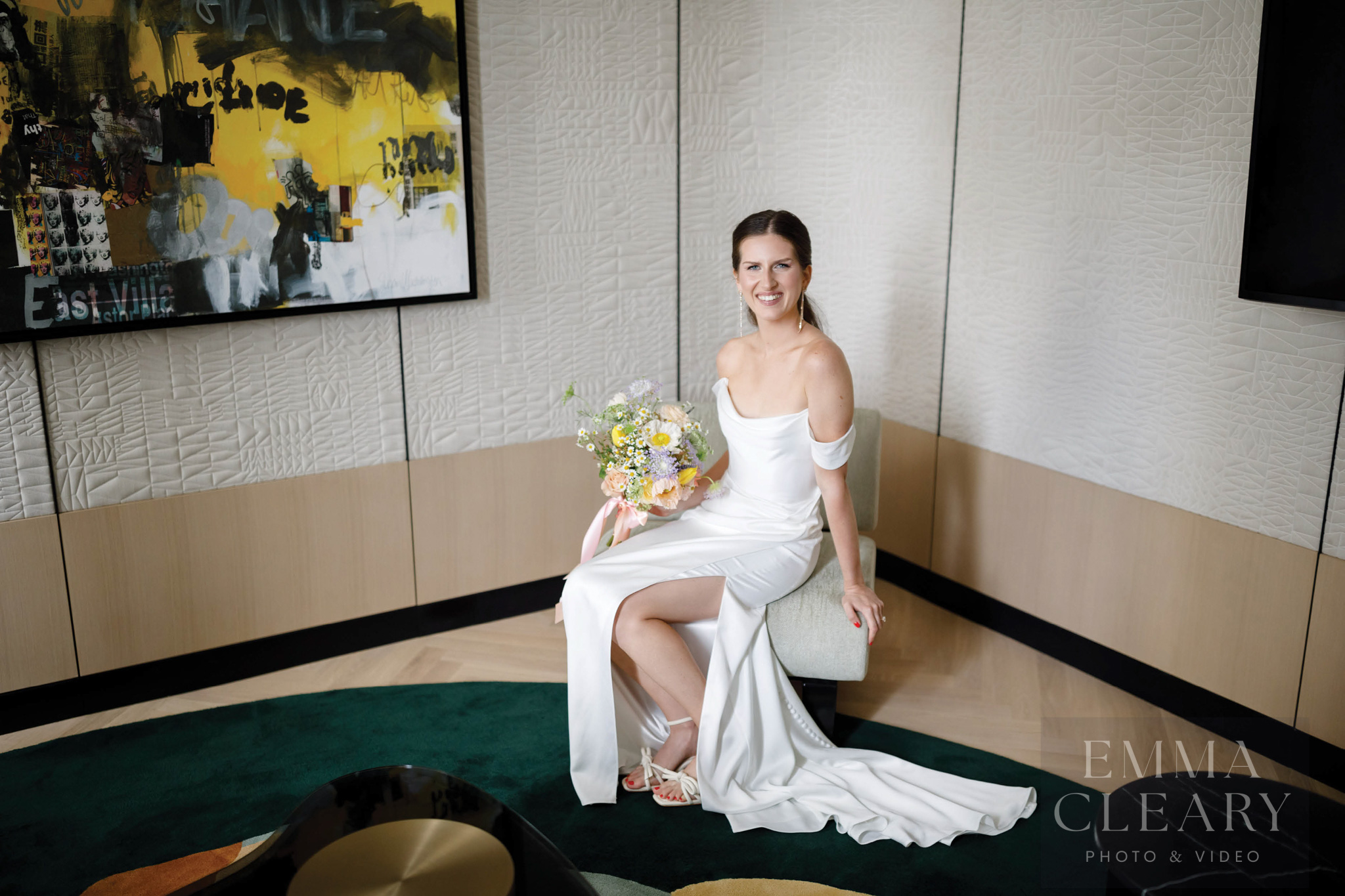 Wedding photo of the bride