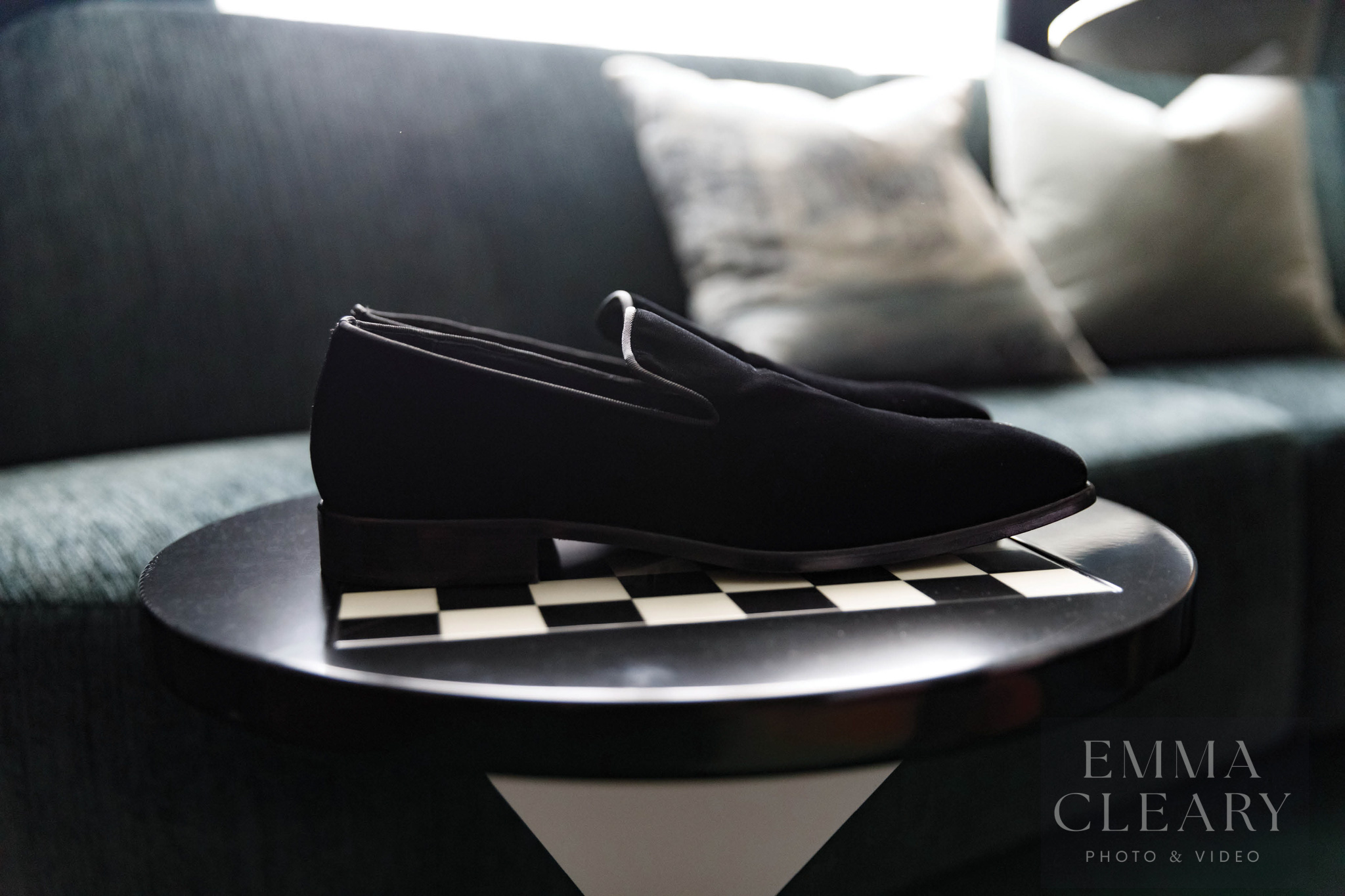 The groom's shoes