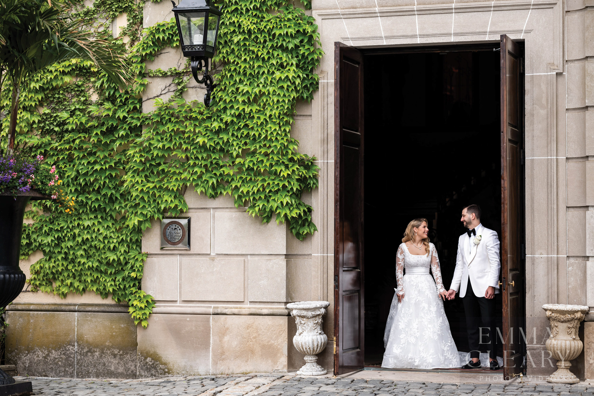 Wedding portrait of a couple