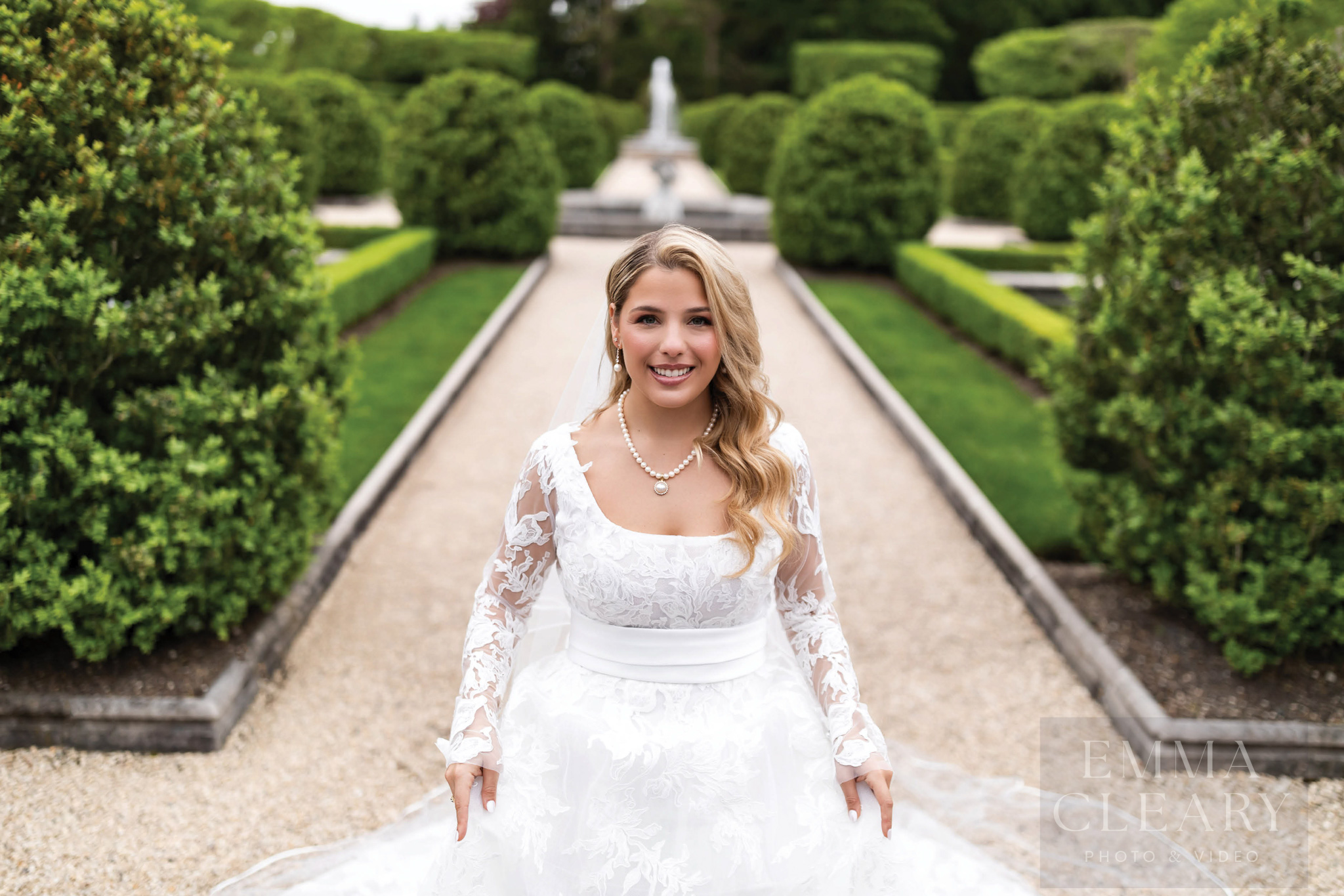 Portrait of the bride outdoors