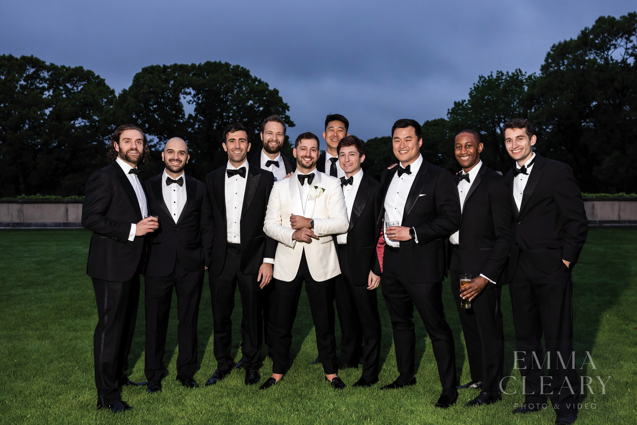Groom and groomsmen