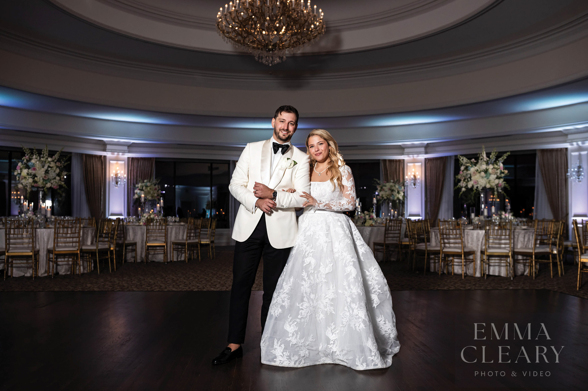 Wedding photo of the couple