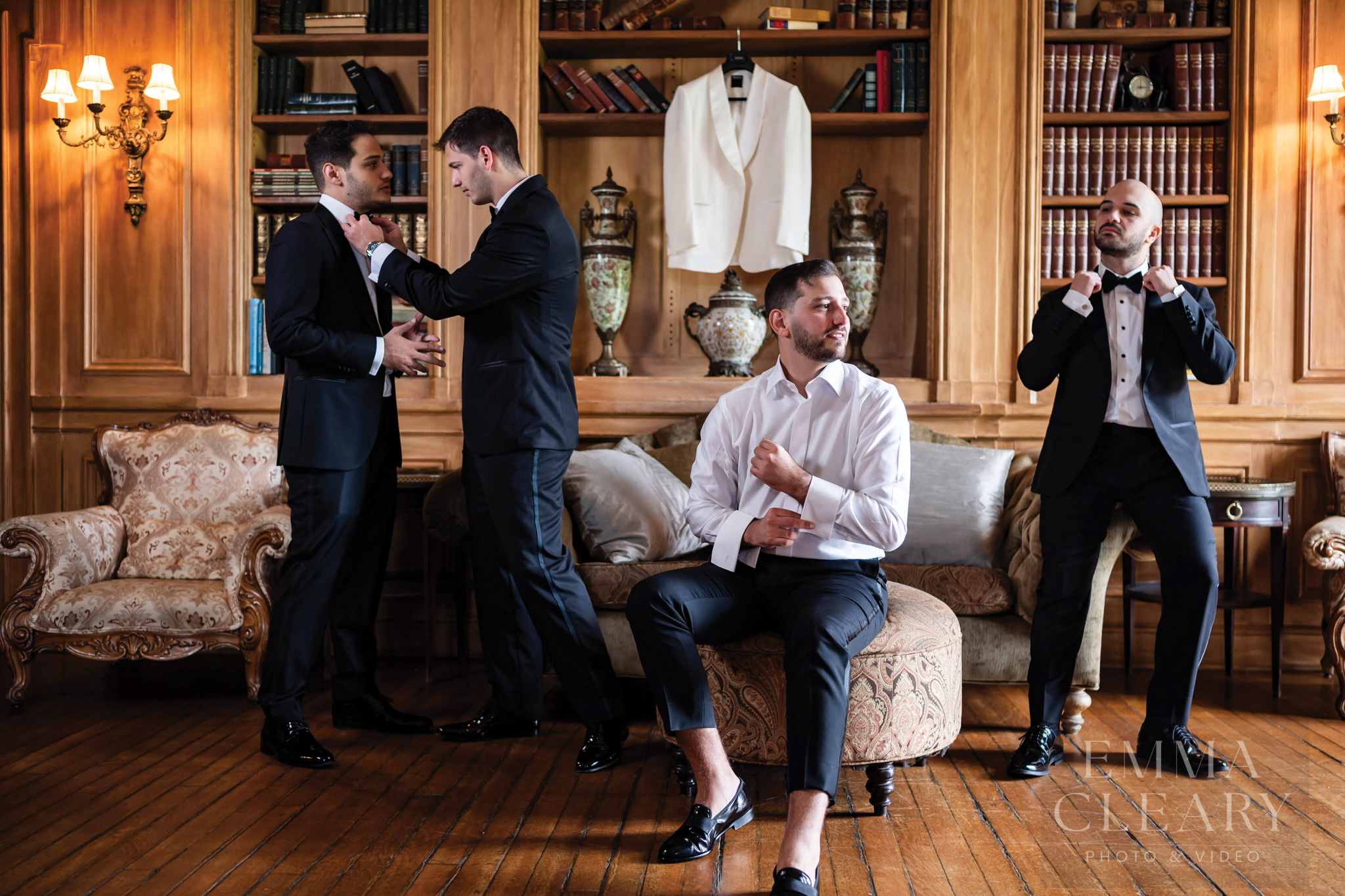 Groom and groomsmen
