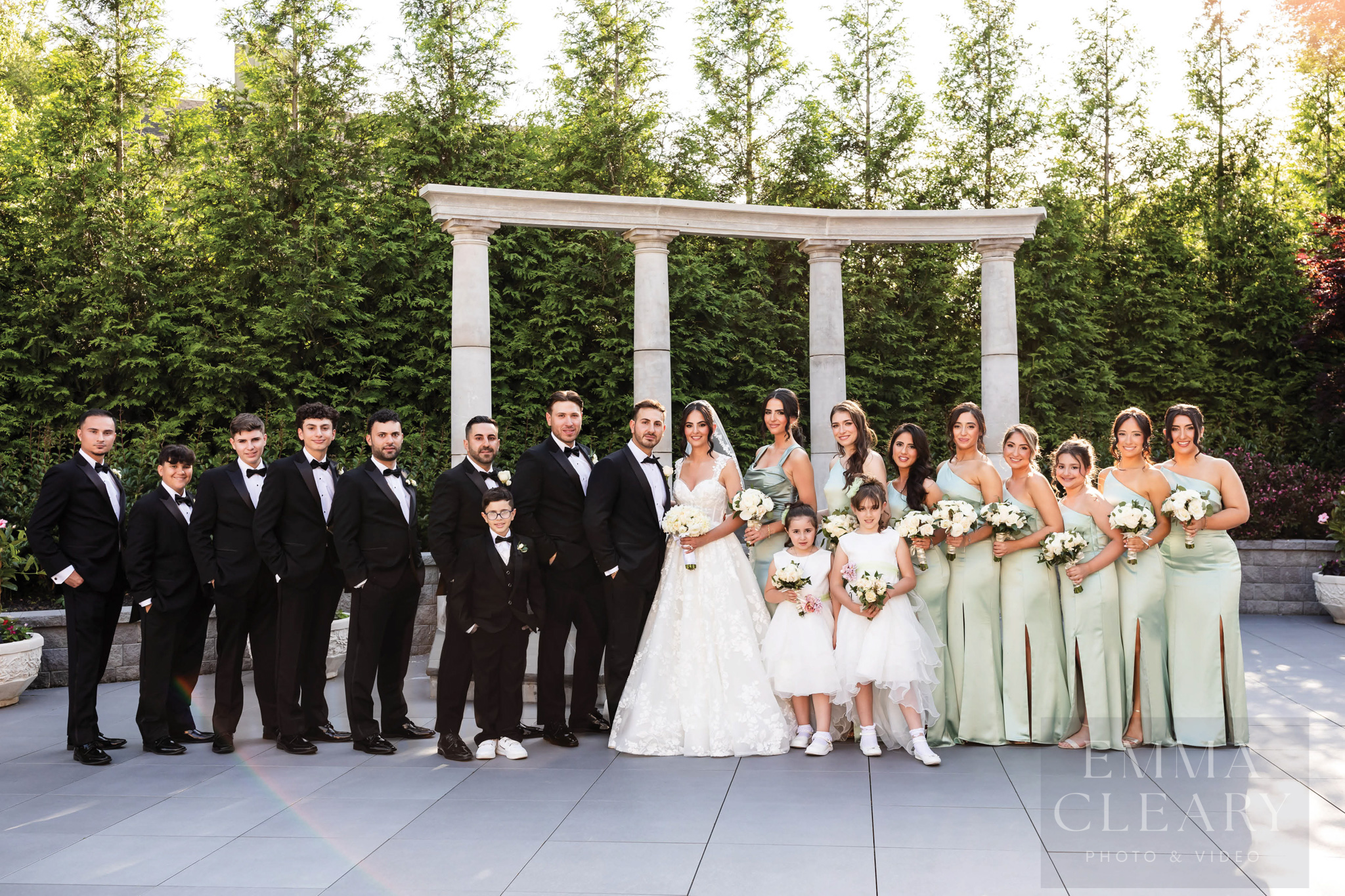 Group wedding portrait