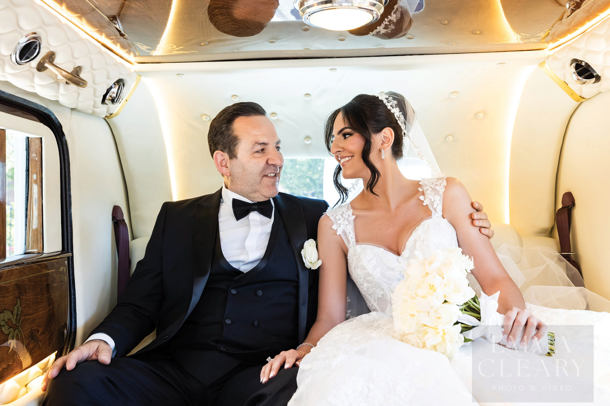 Bride and father