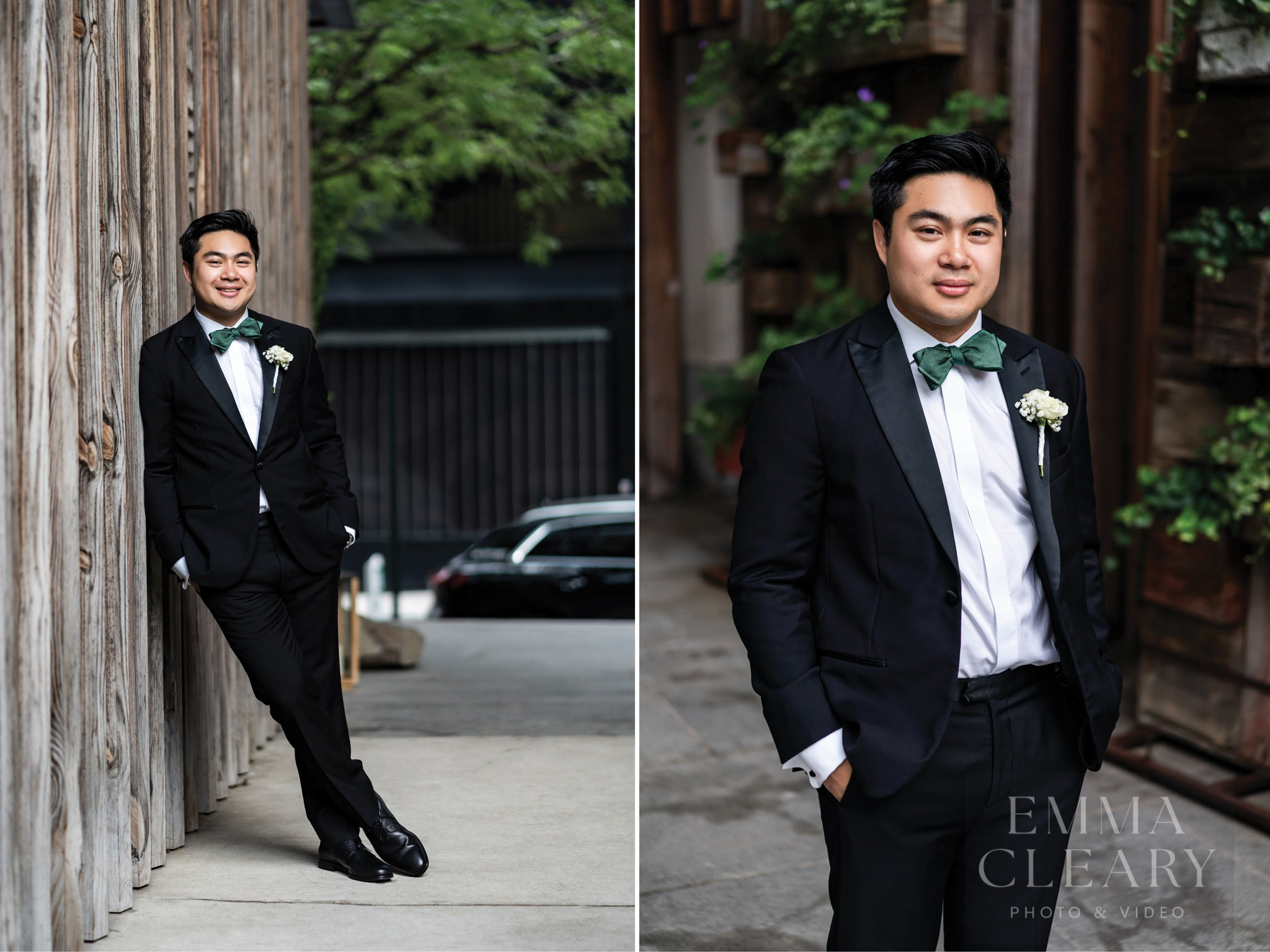 Wedding portrait of the groom