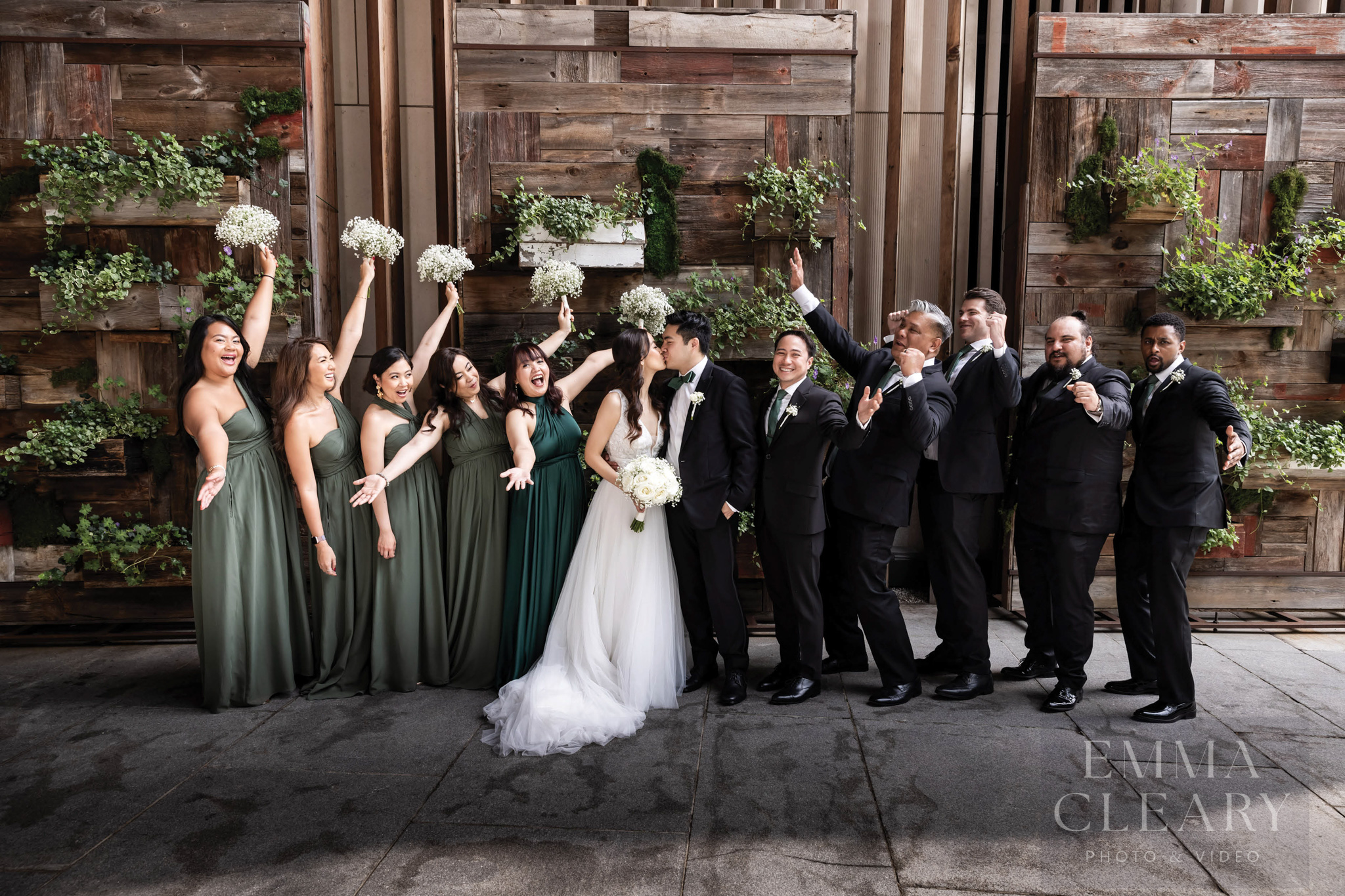 Group wedding portrait