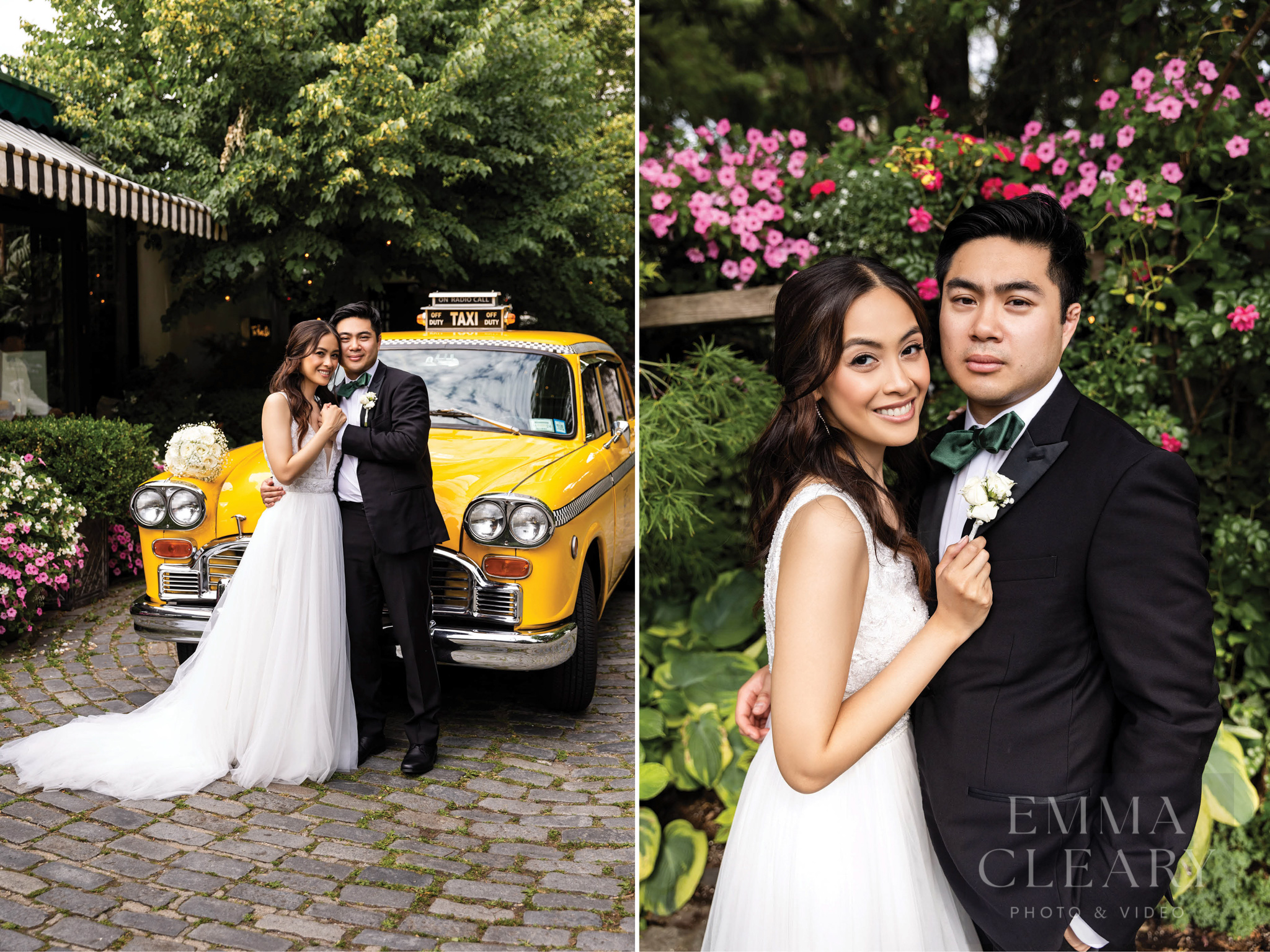 Wedding photo of the couple