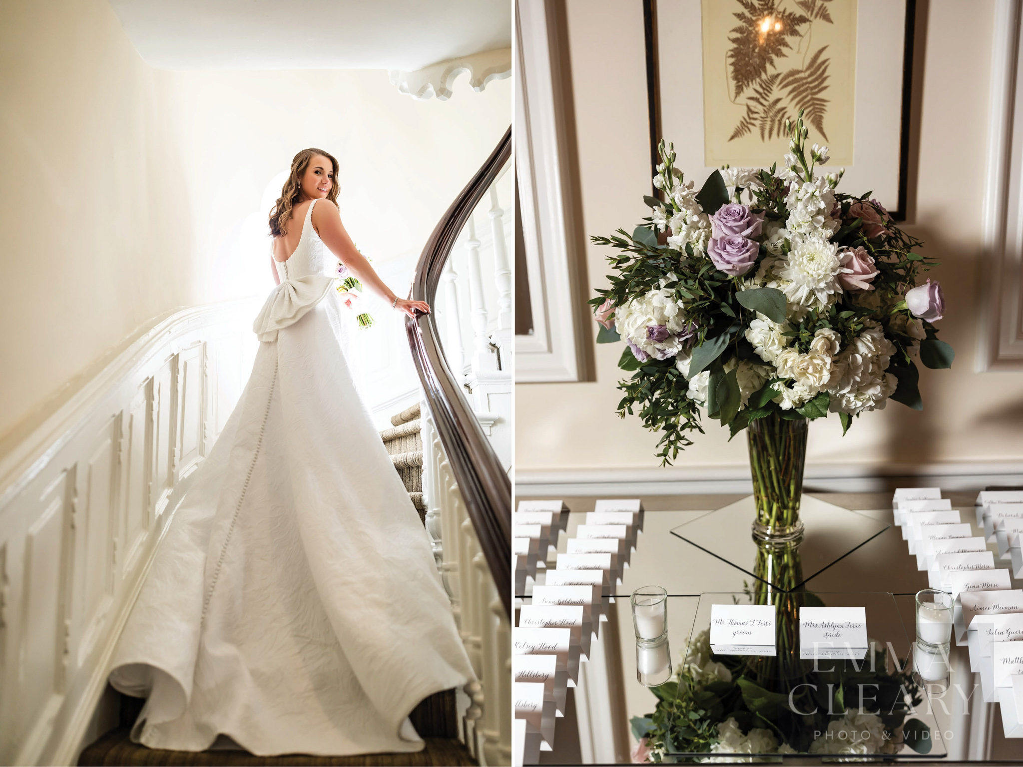 Wedding photo of the bride