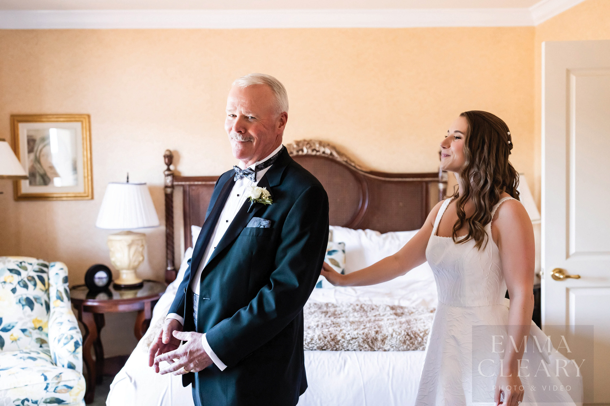The bride and the father