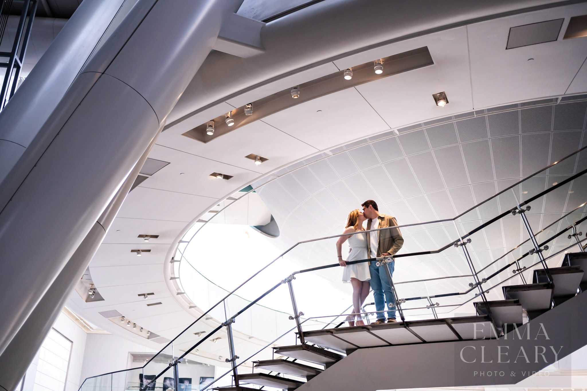 Photo of a couple kissing