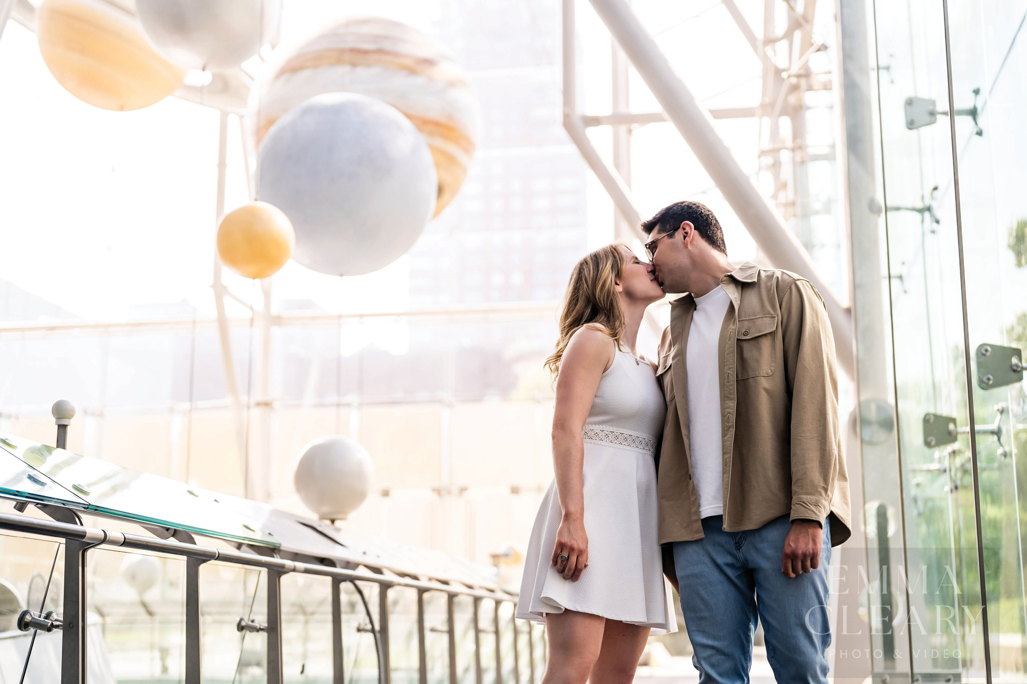 Photo of a couple kissing