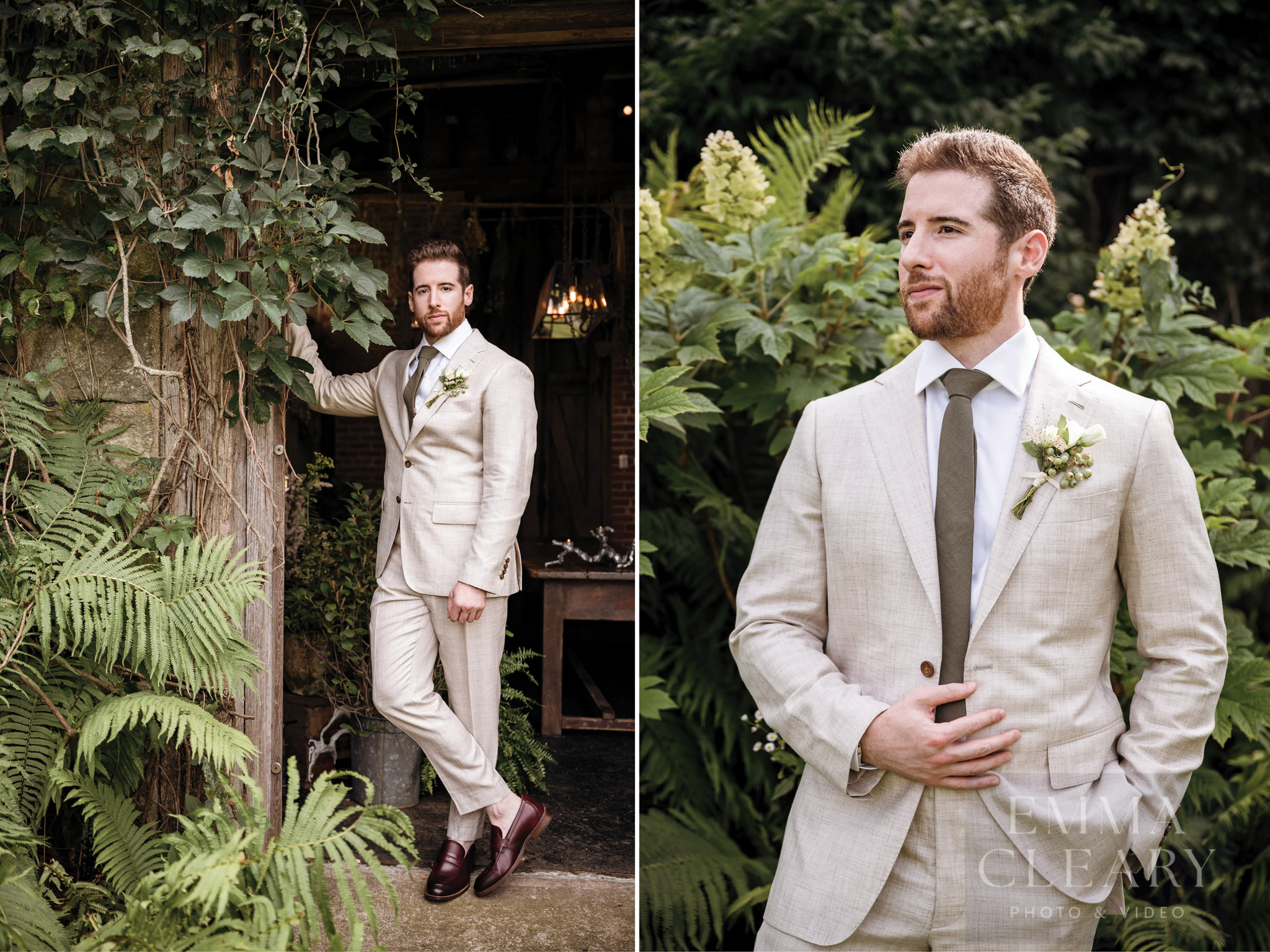 Outdoor groom's portrait