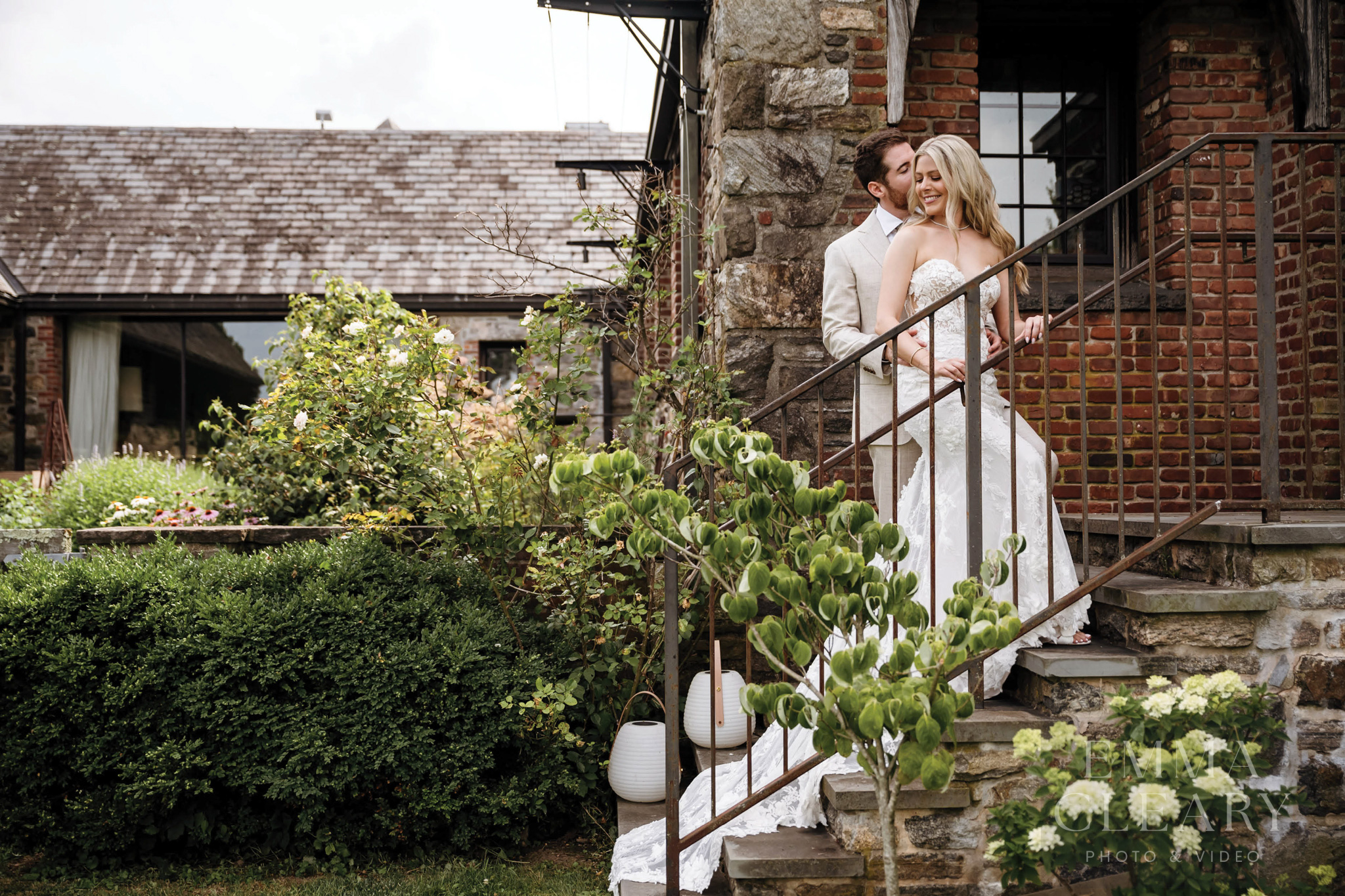 Wedding photo of the couple