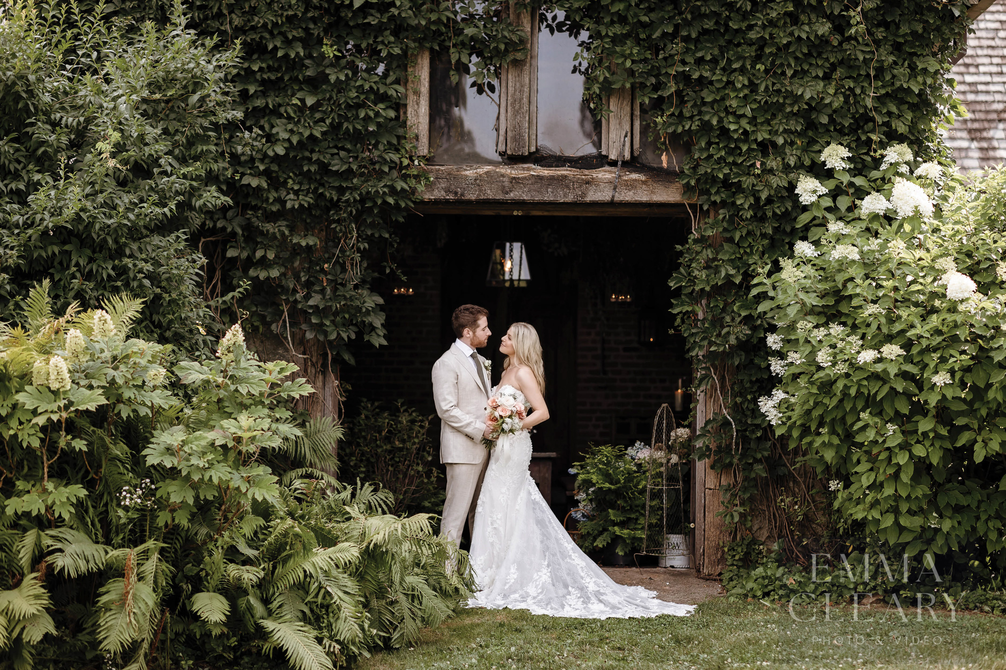 Wedding portrait of a couple