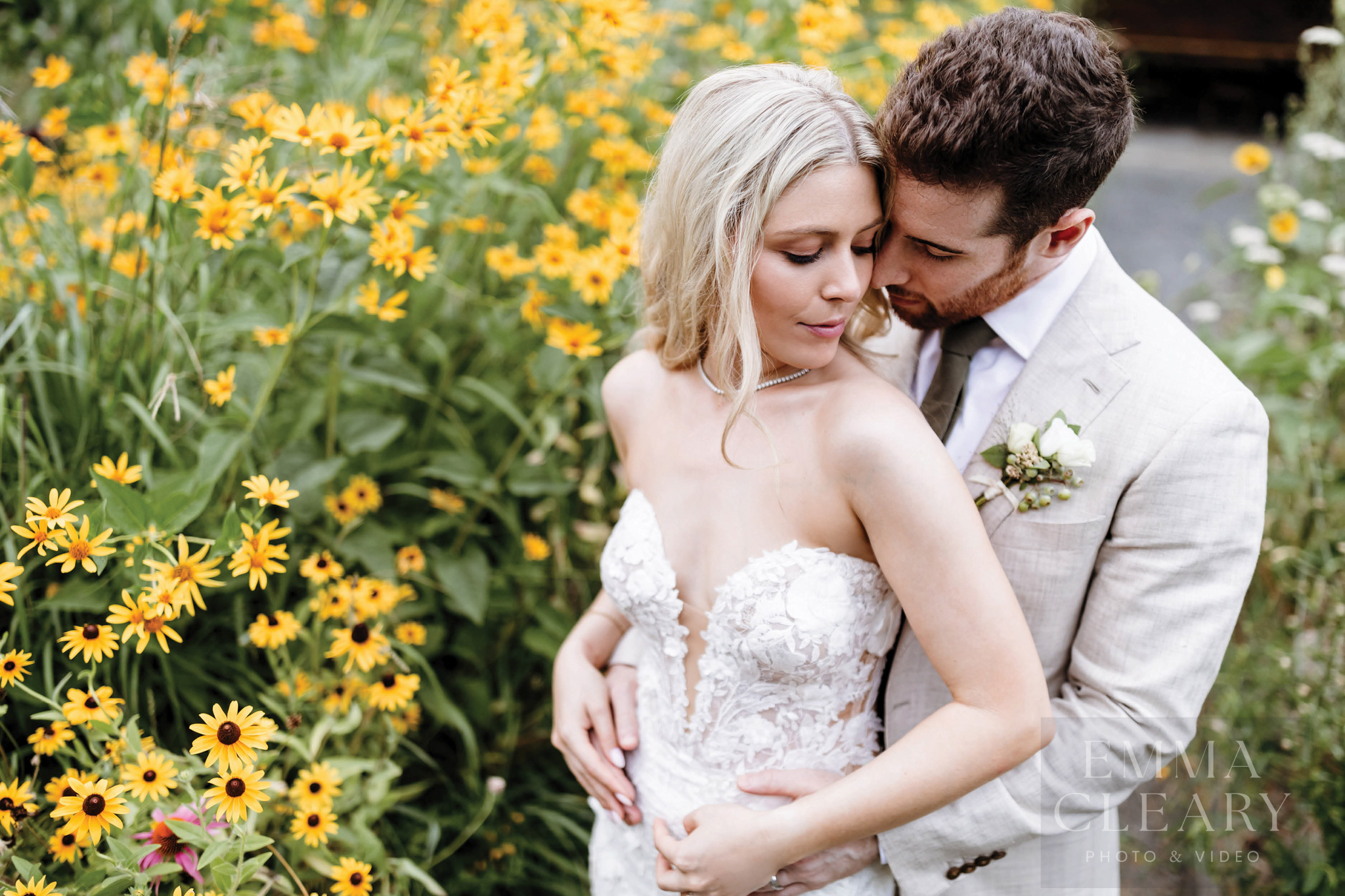 Wedding photo of the couple