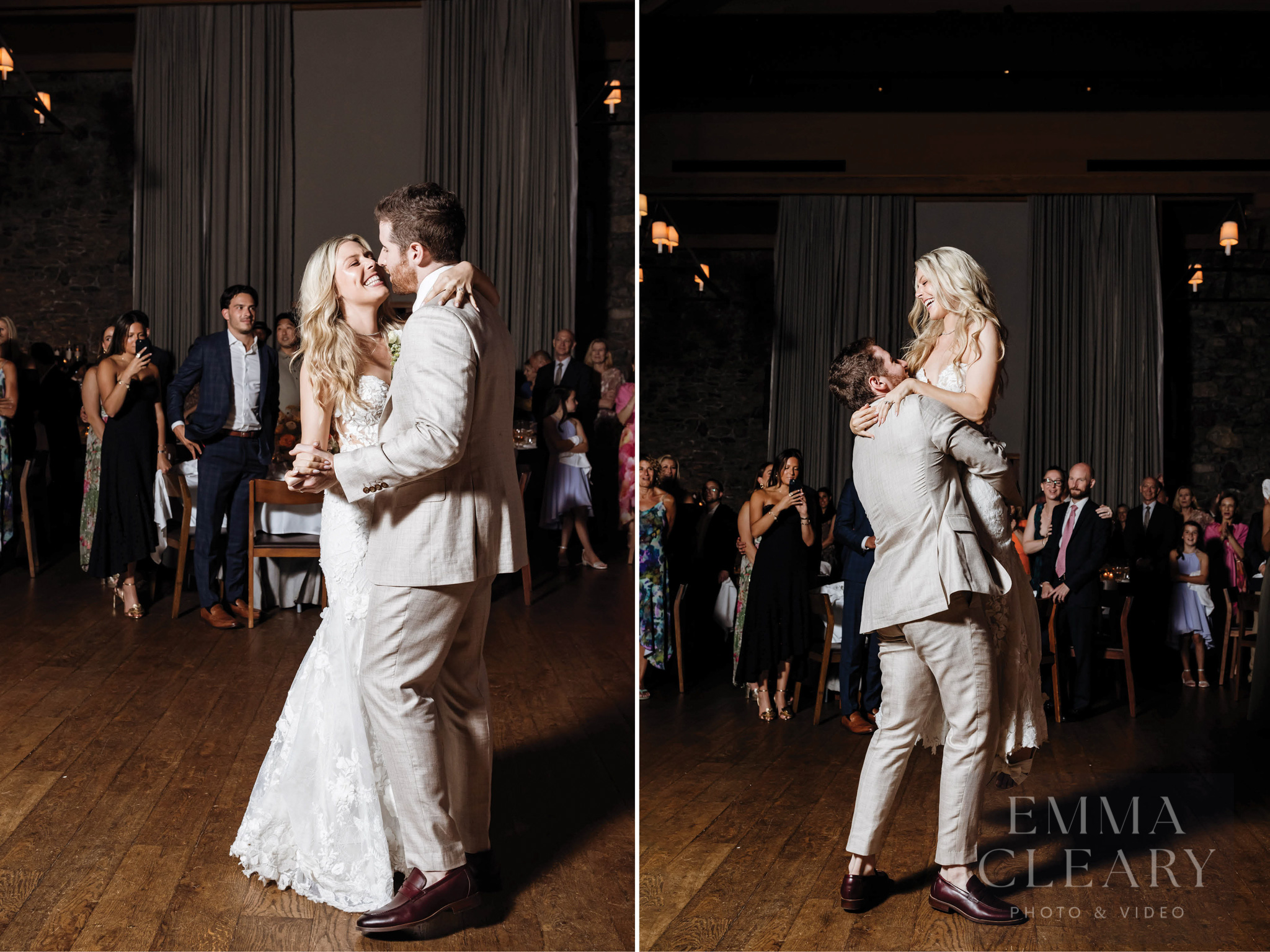 The couple's wedding dance