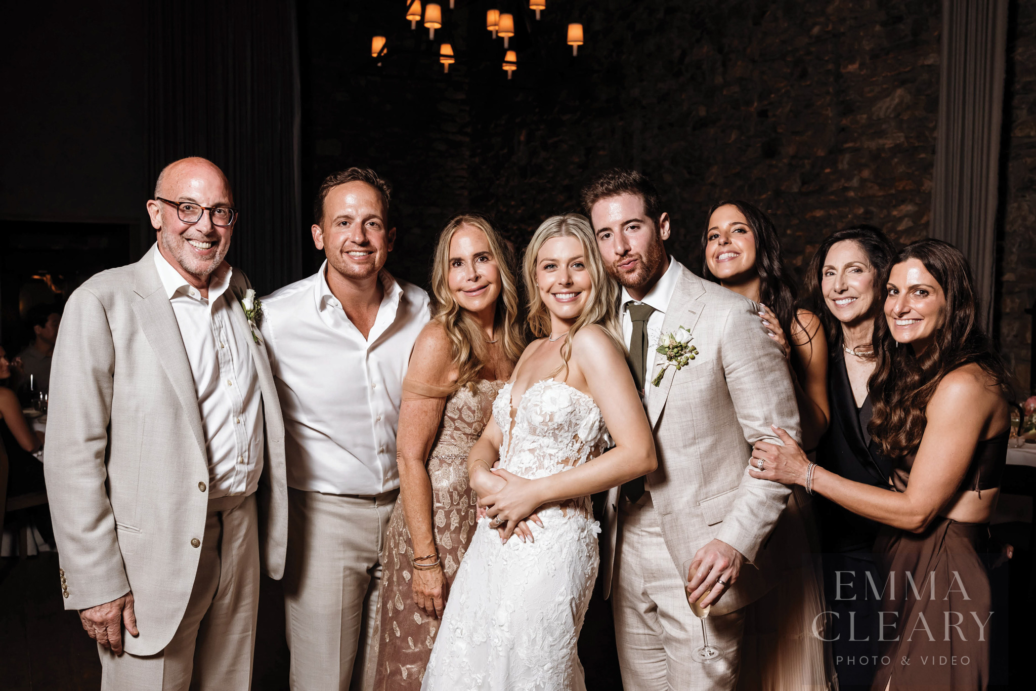 Group wedding portrait
