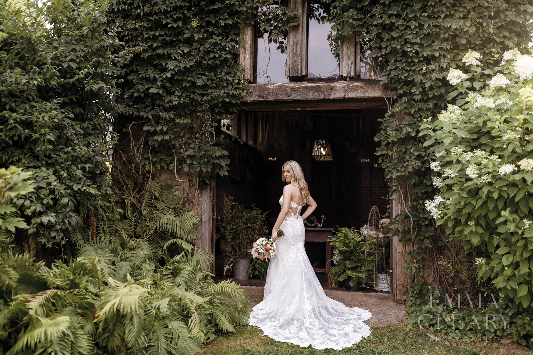 Portrait of the bride outdoors