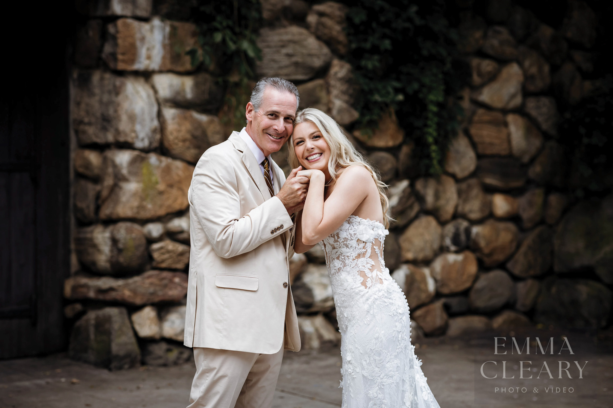 The bride and Dad