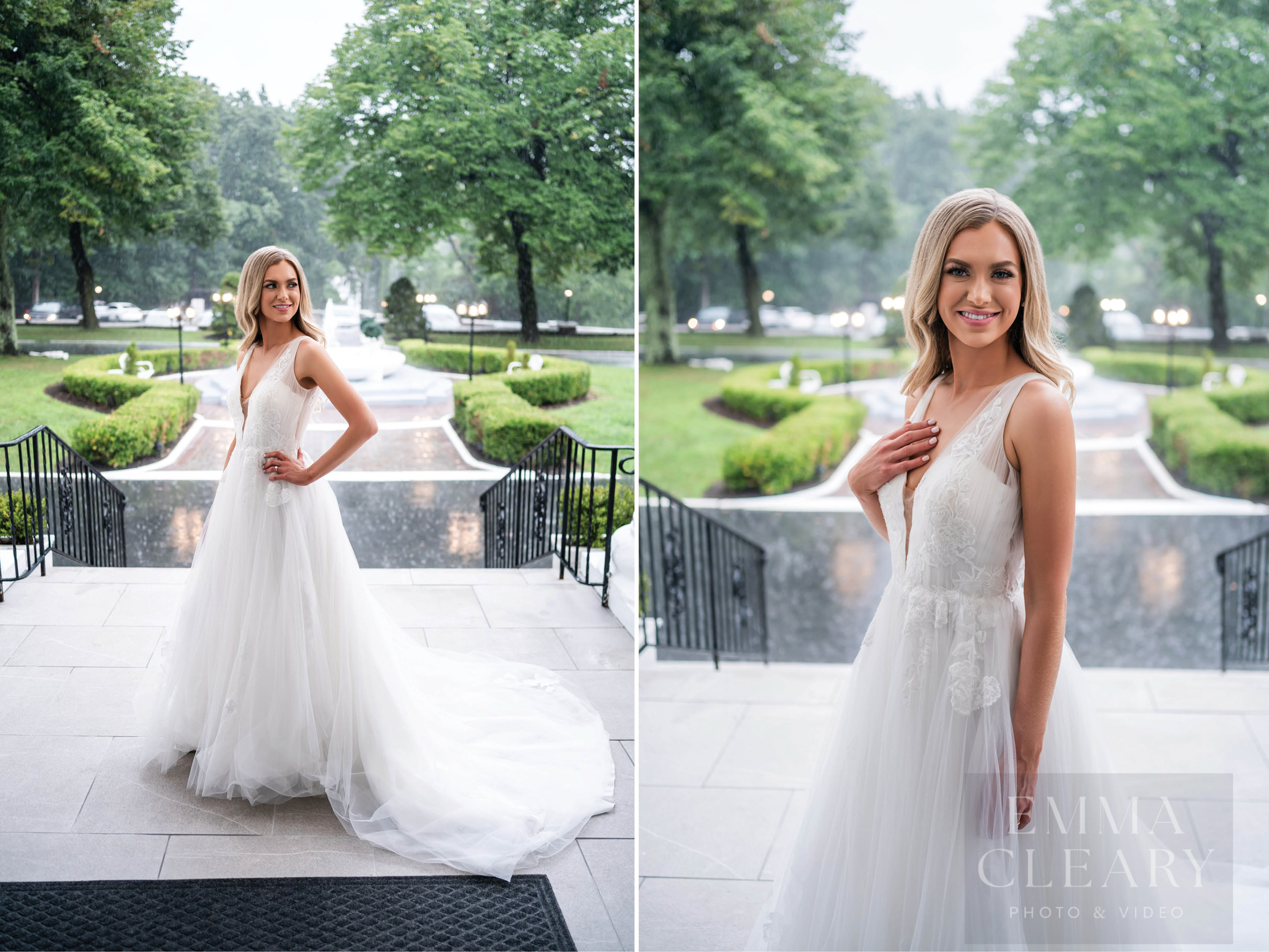 Portrait of the bride outdoors