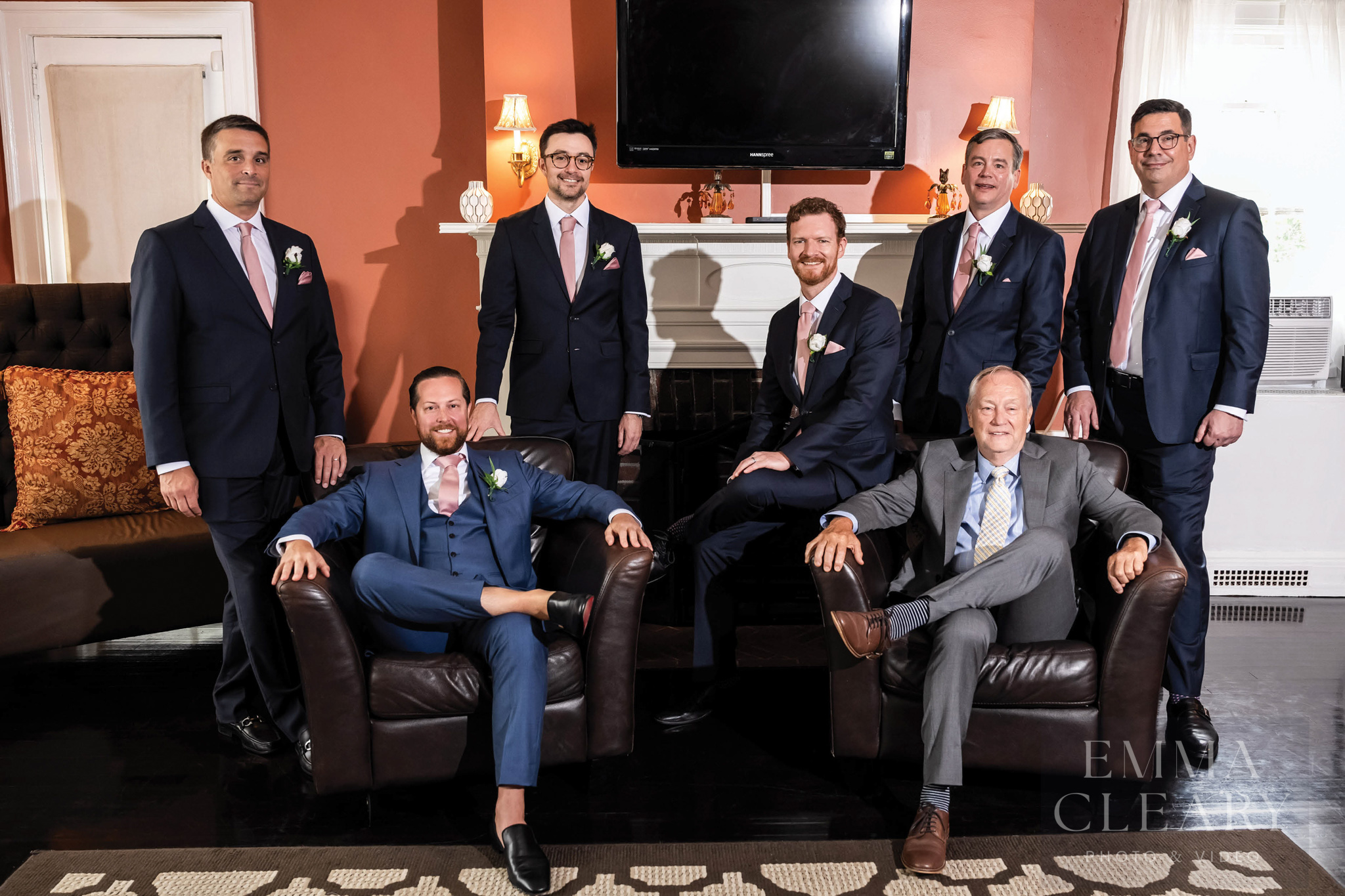 Groom and groomsmen