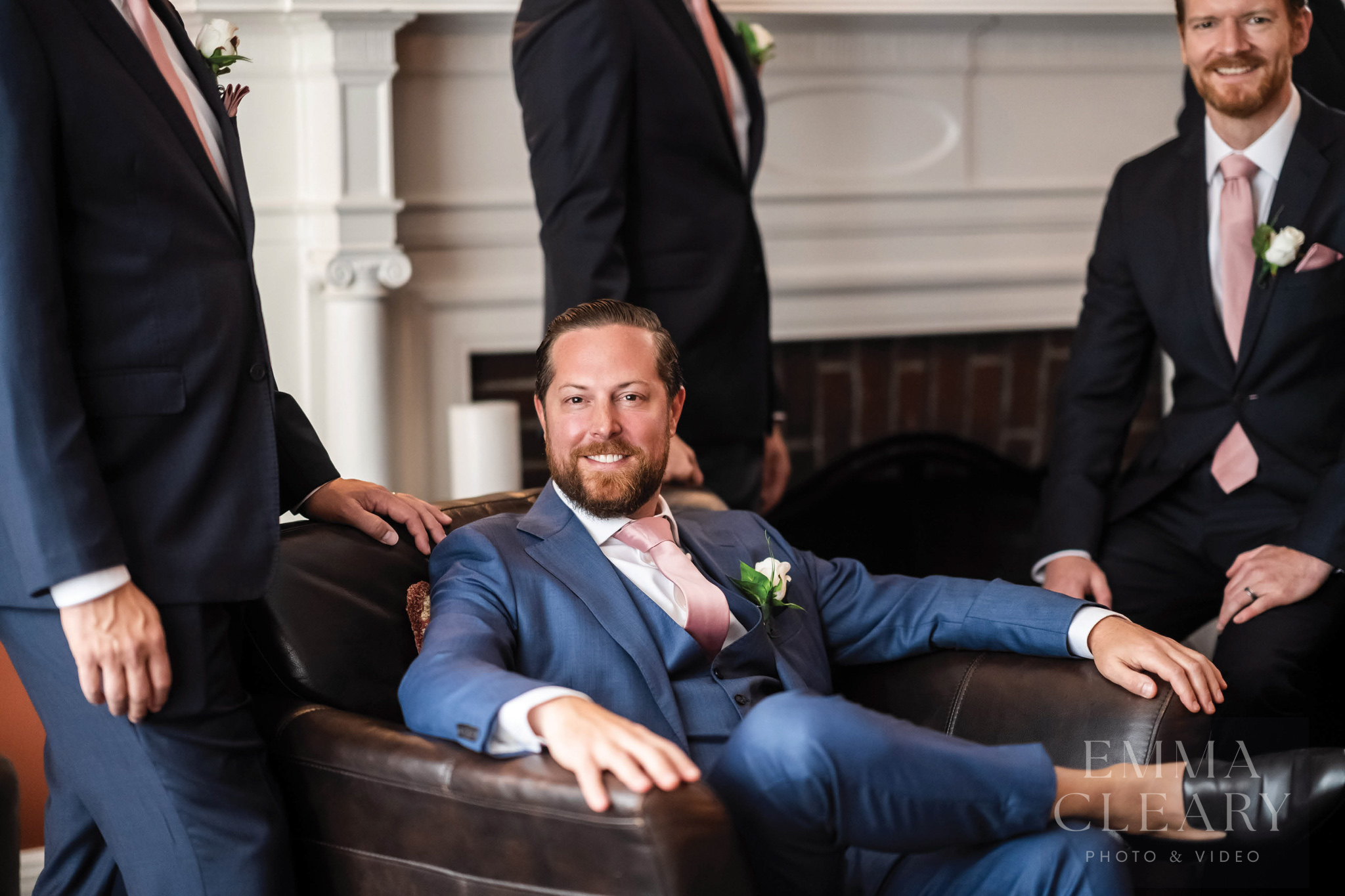 Wedding portrait of the groom