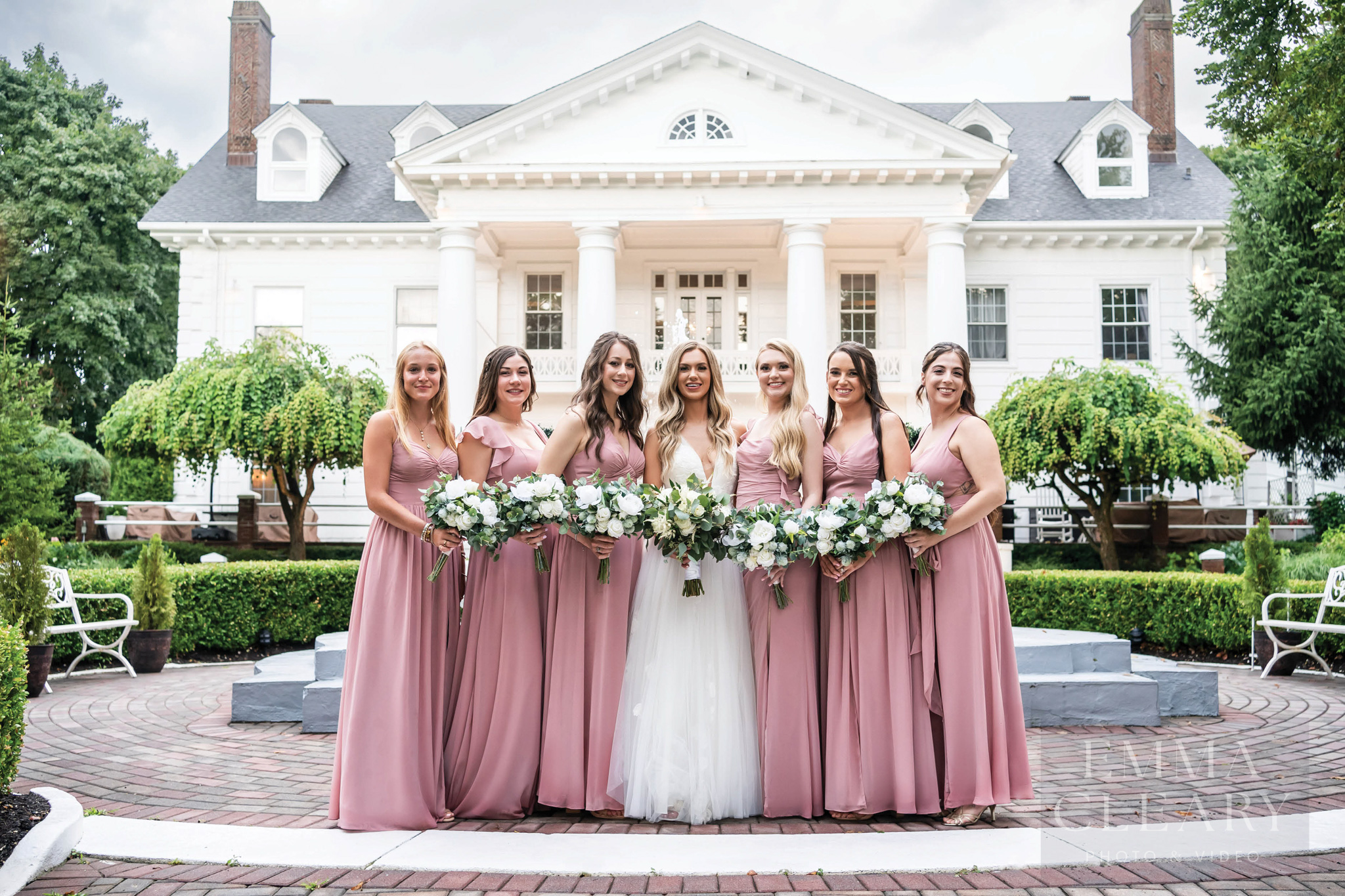 Bride and bridesmaids