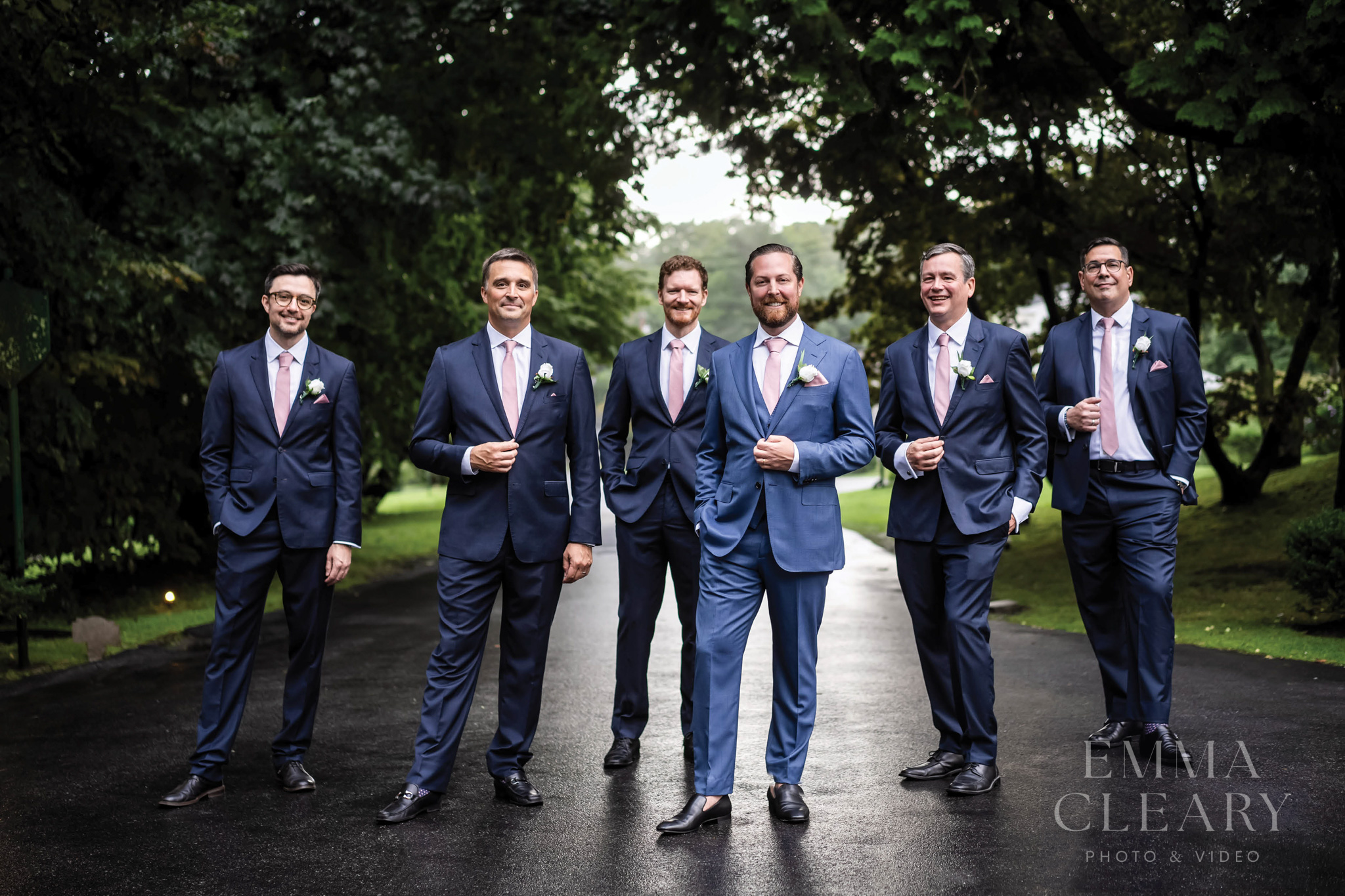 Groom and groomsmen