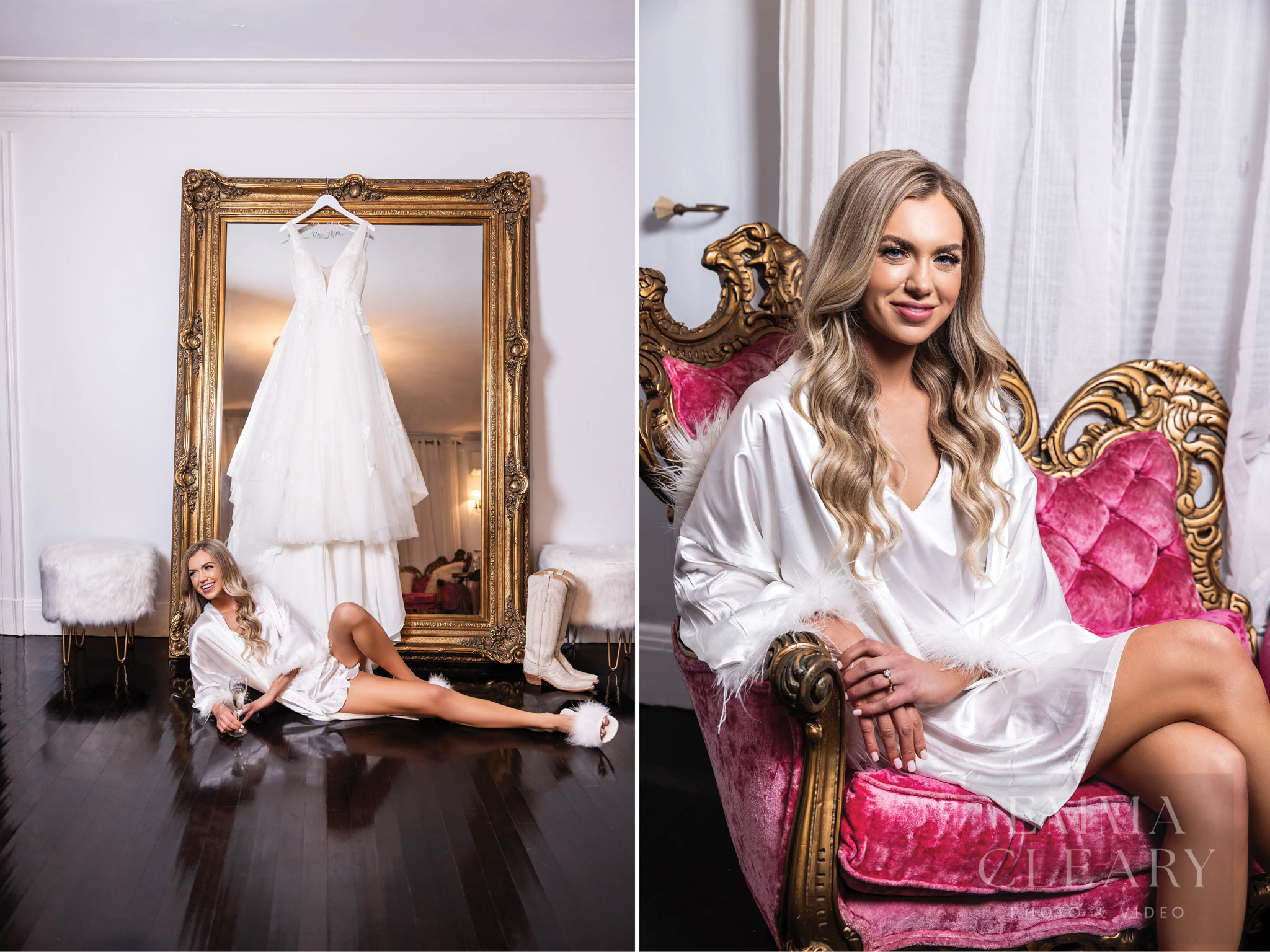Bride and wedding dress