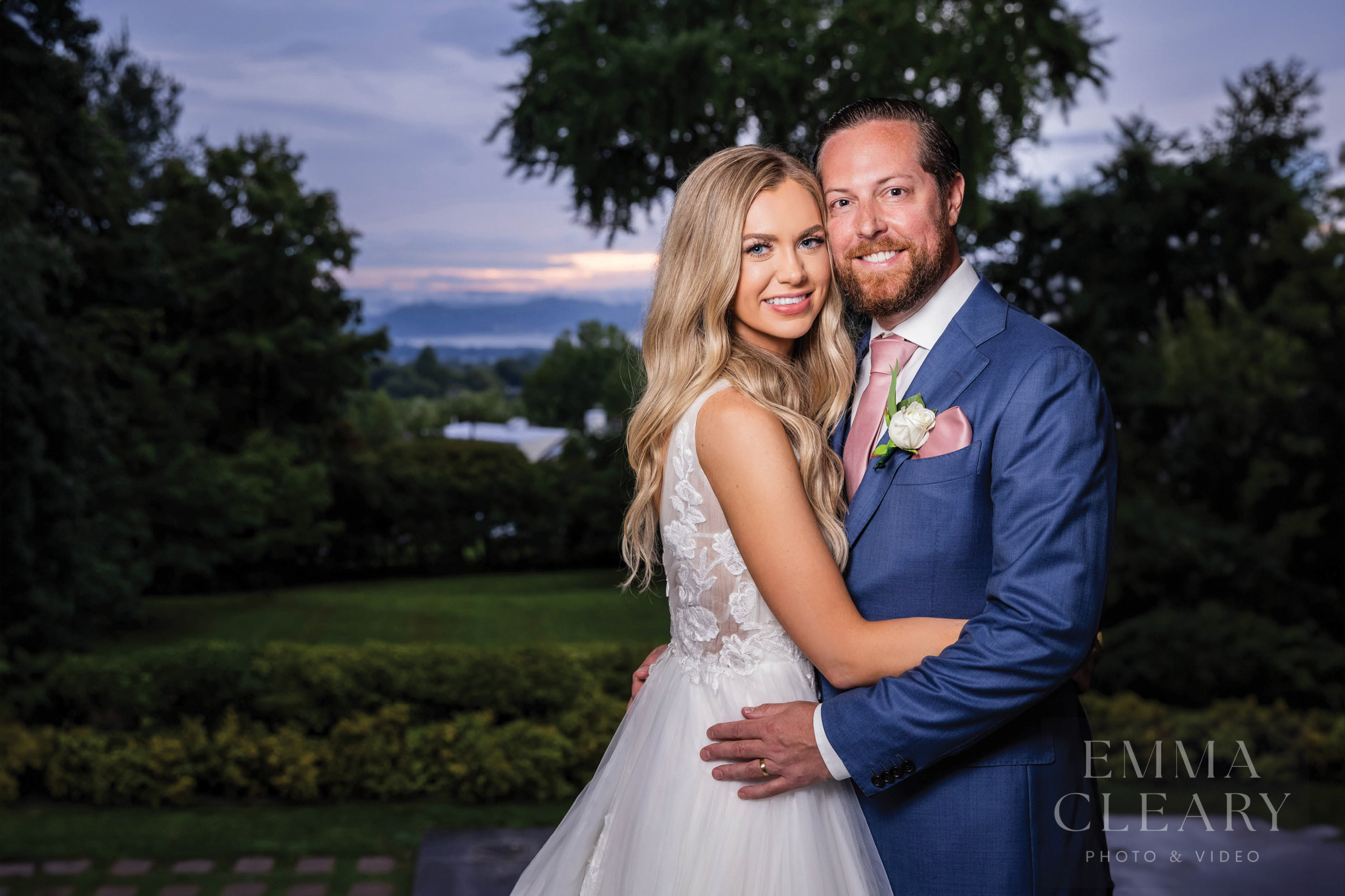 Wedding photo of the couple