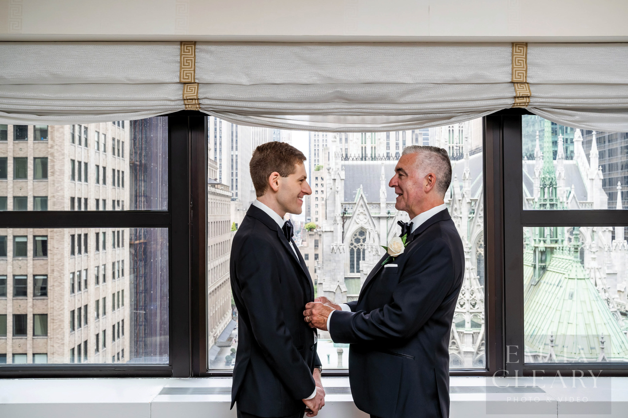 The groom and the father