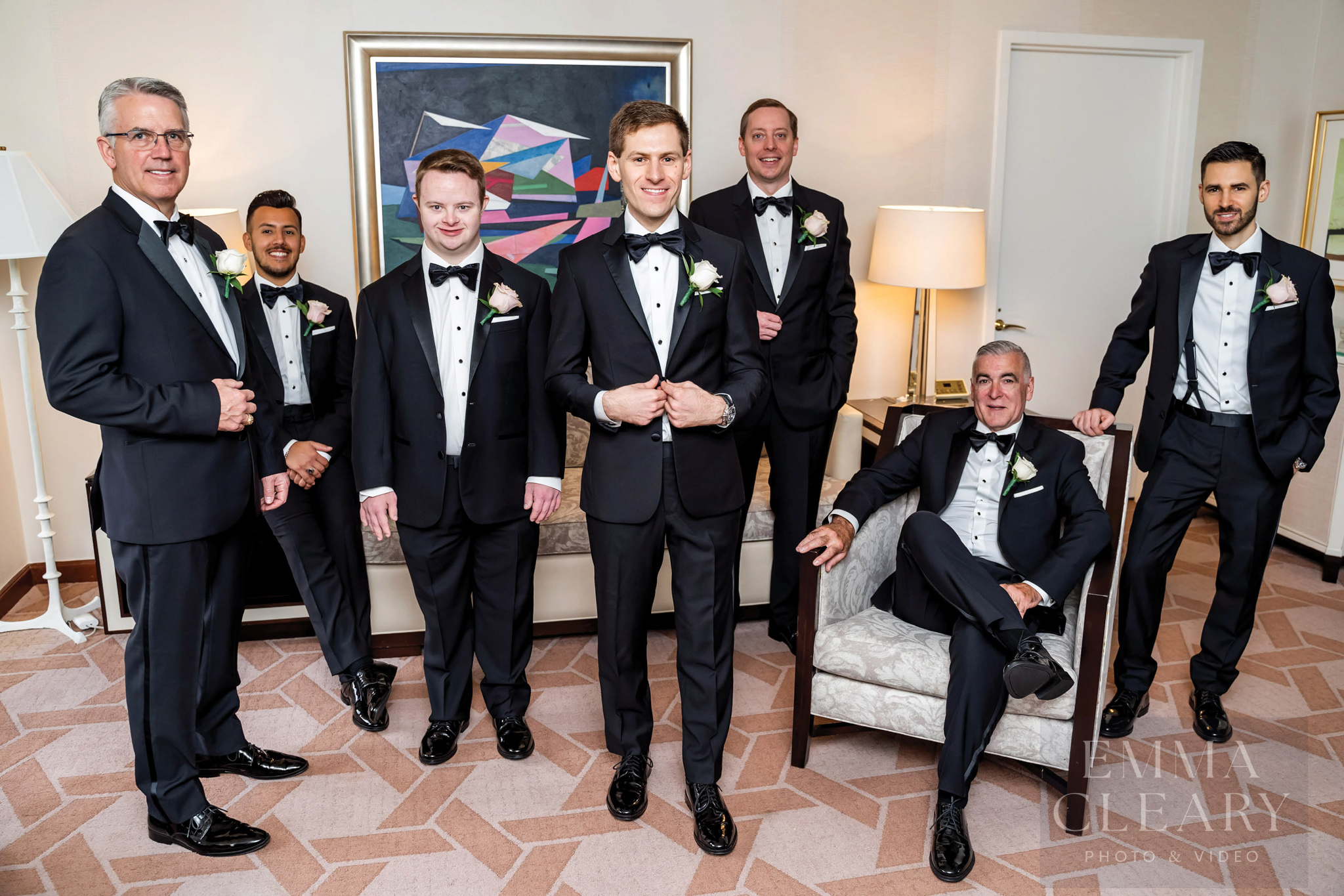 Groom and groomsmen