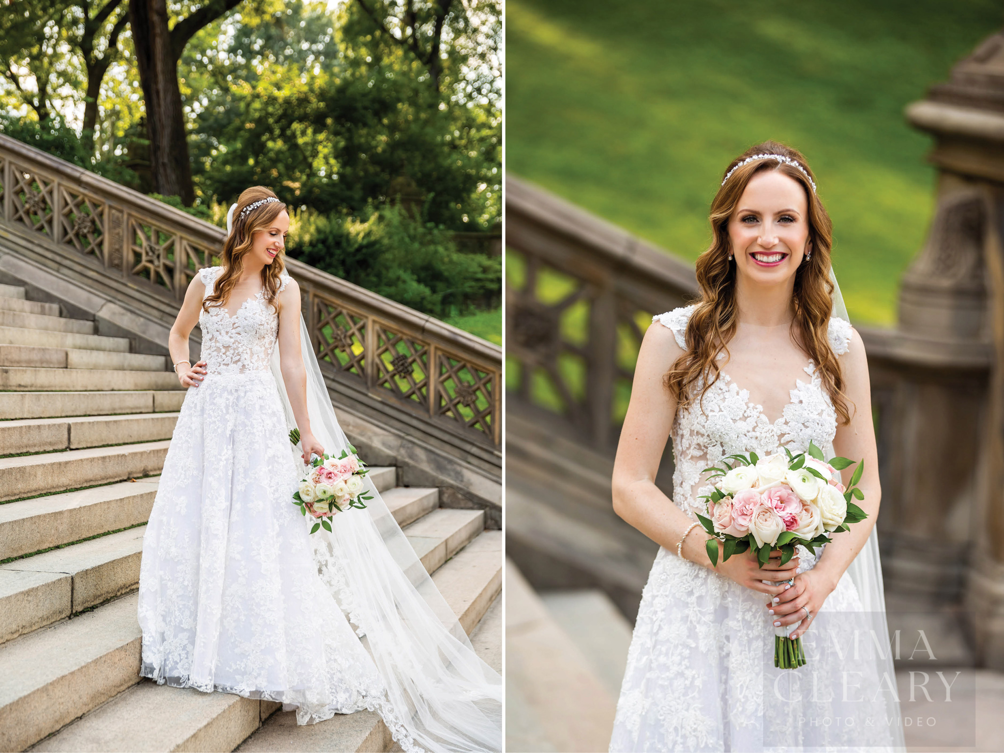 Wedding portrait of the bride