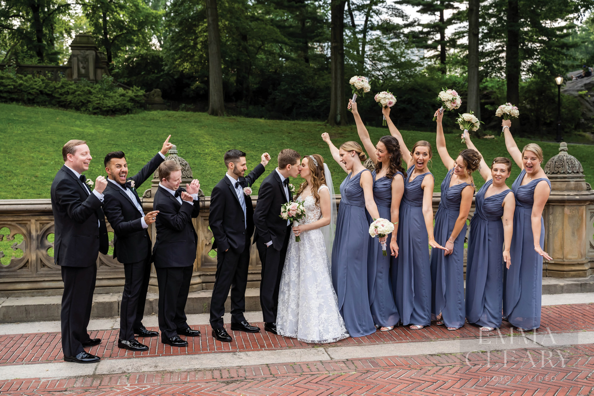 Group wedding portrait