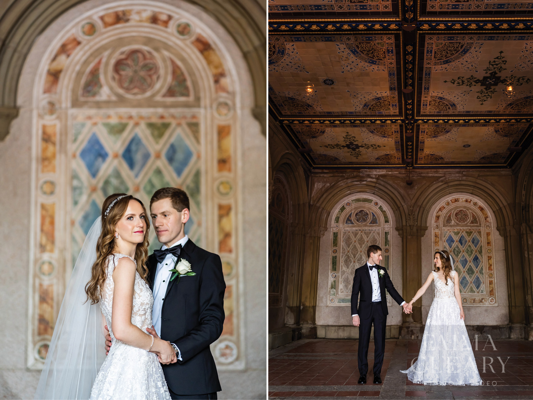 Wedding portrait of a couple